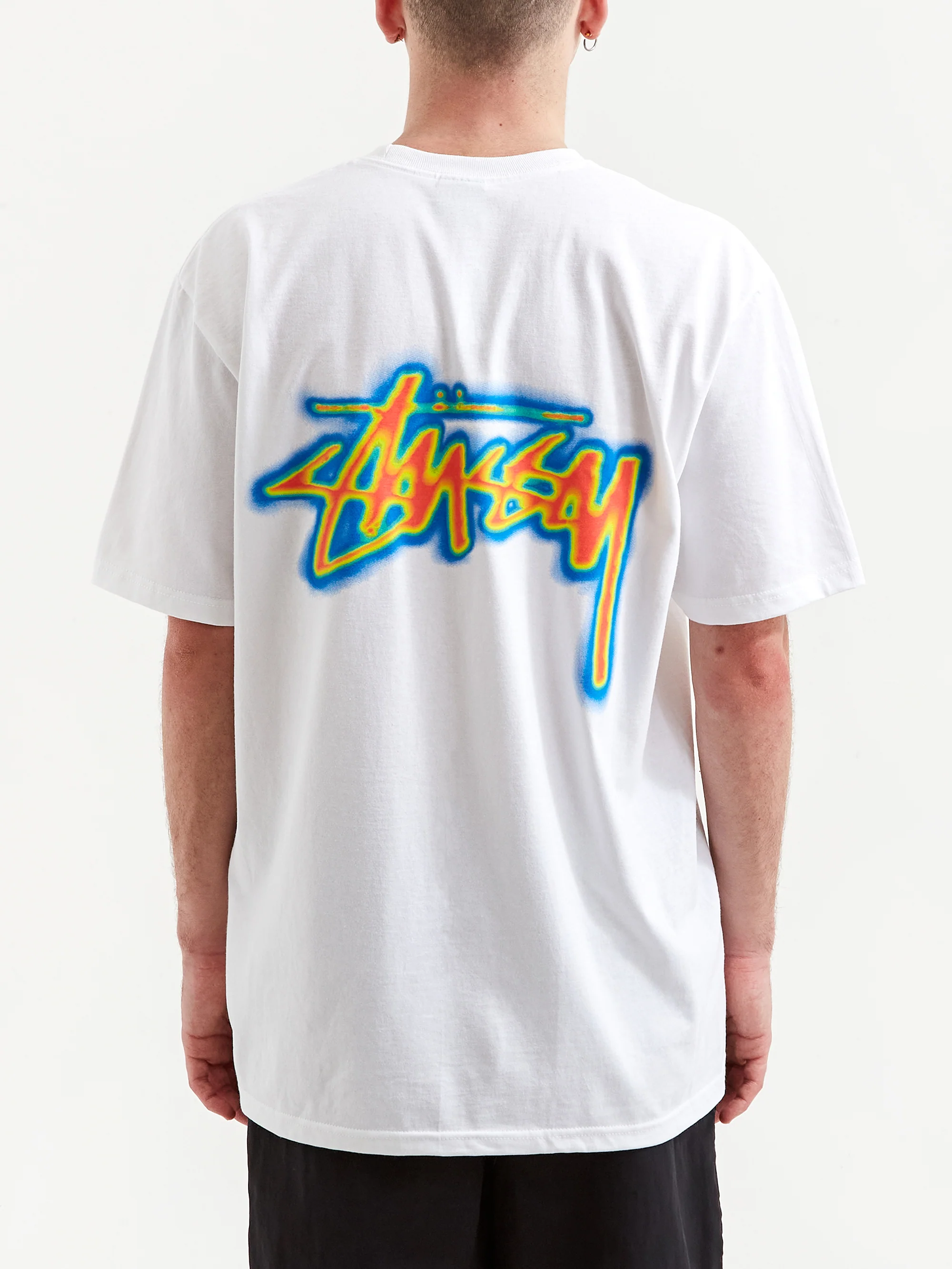 Stussy Thermal Stock T-Shirt - White - Image 5