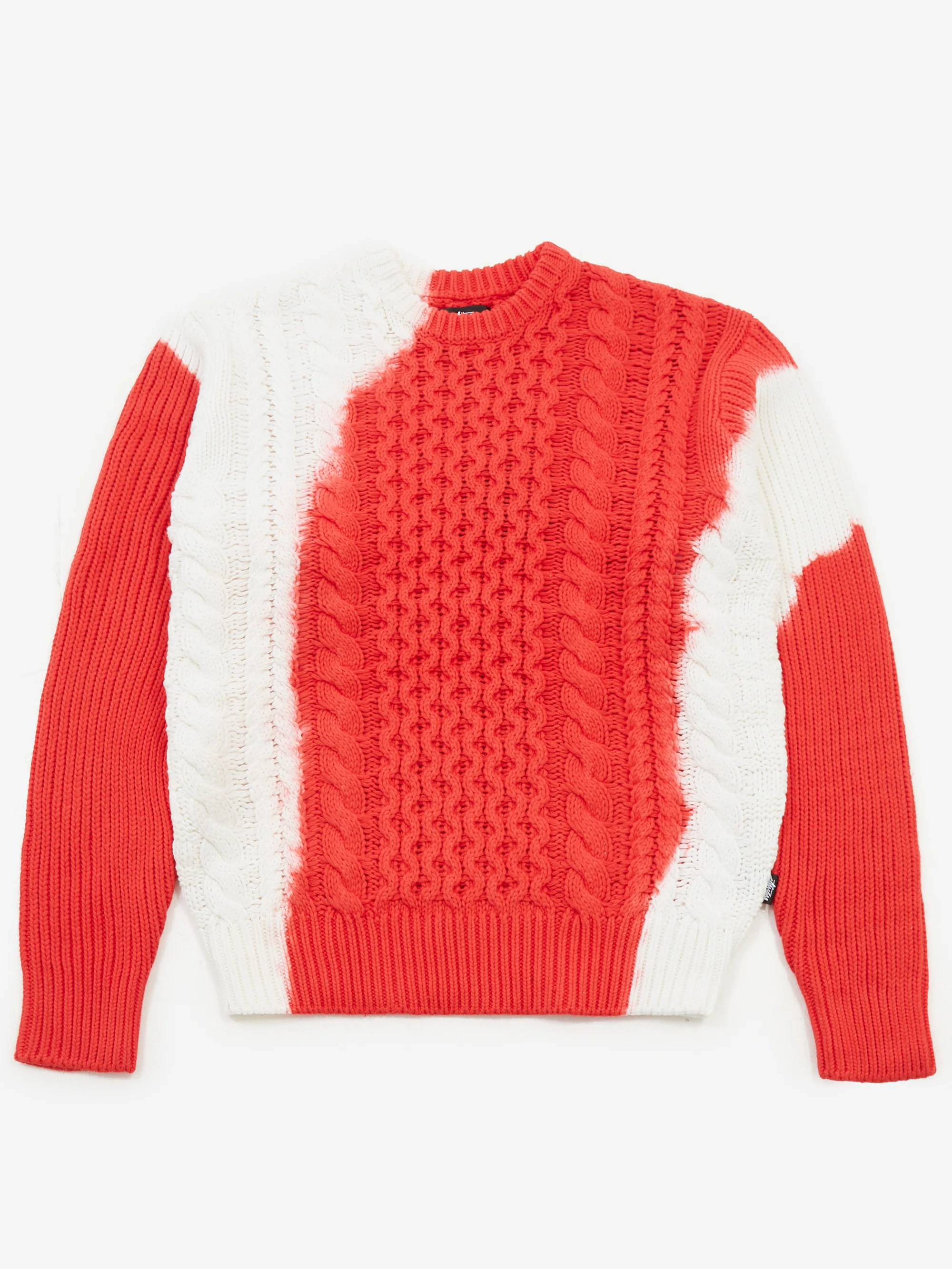 Stussy Tie Dye Fisherman Sweater - Red