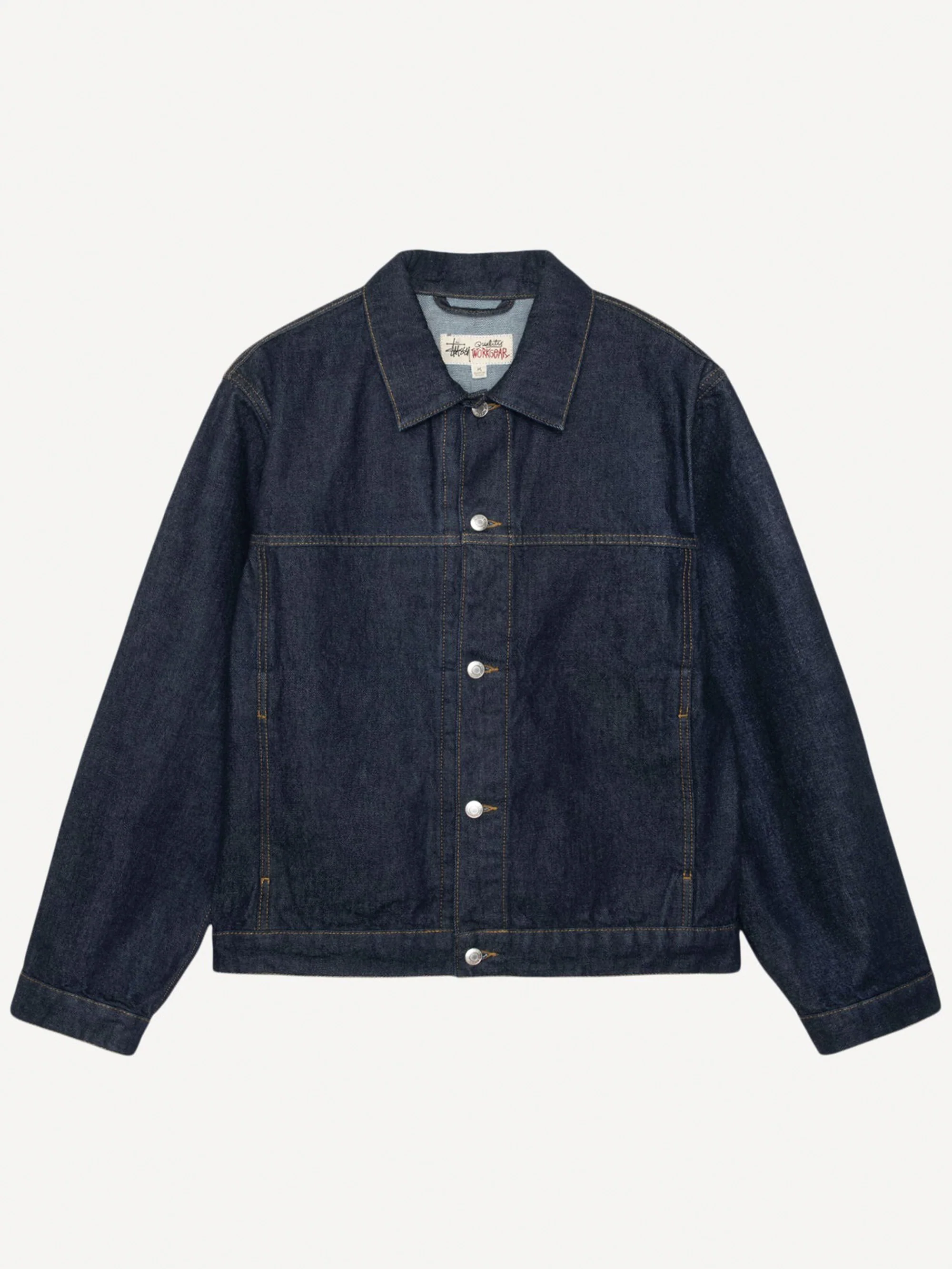 Stussy Trucker Denim - Rinsed Indigo