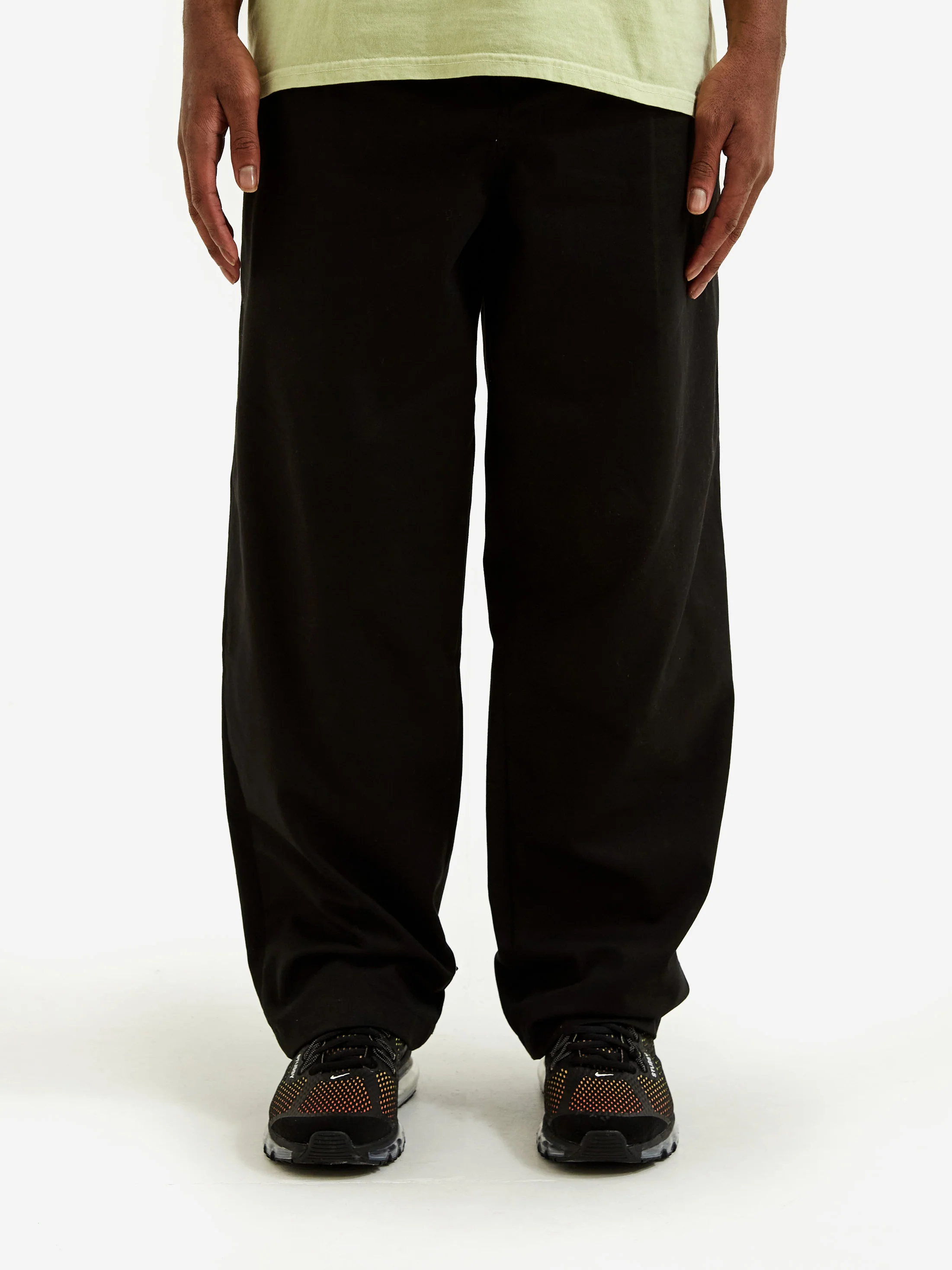 Stussy Twill Volume Pleated Trouser - Black - Image 2