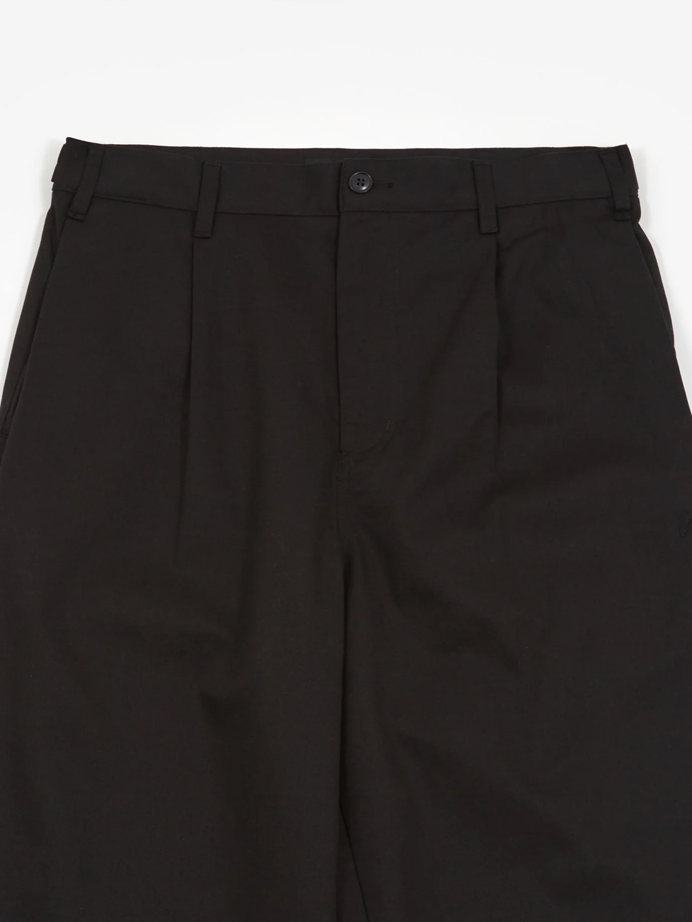 Stussy Twill Volume Pleated Trouser - Black - Image 3