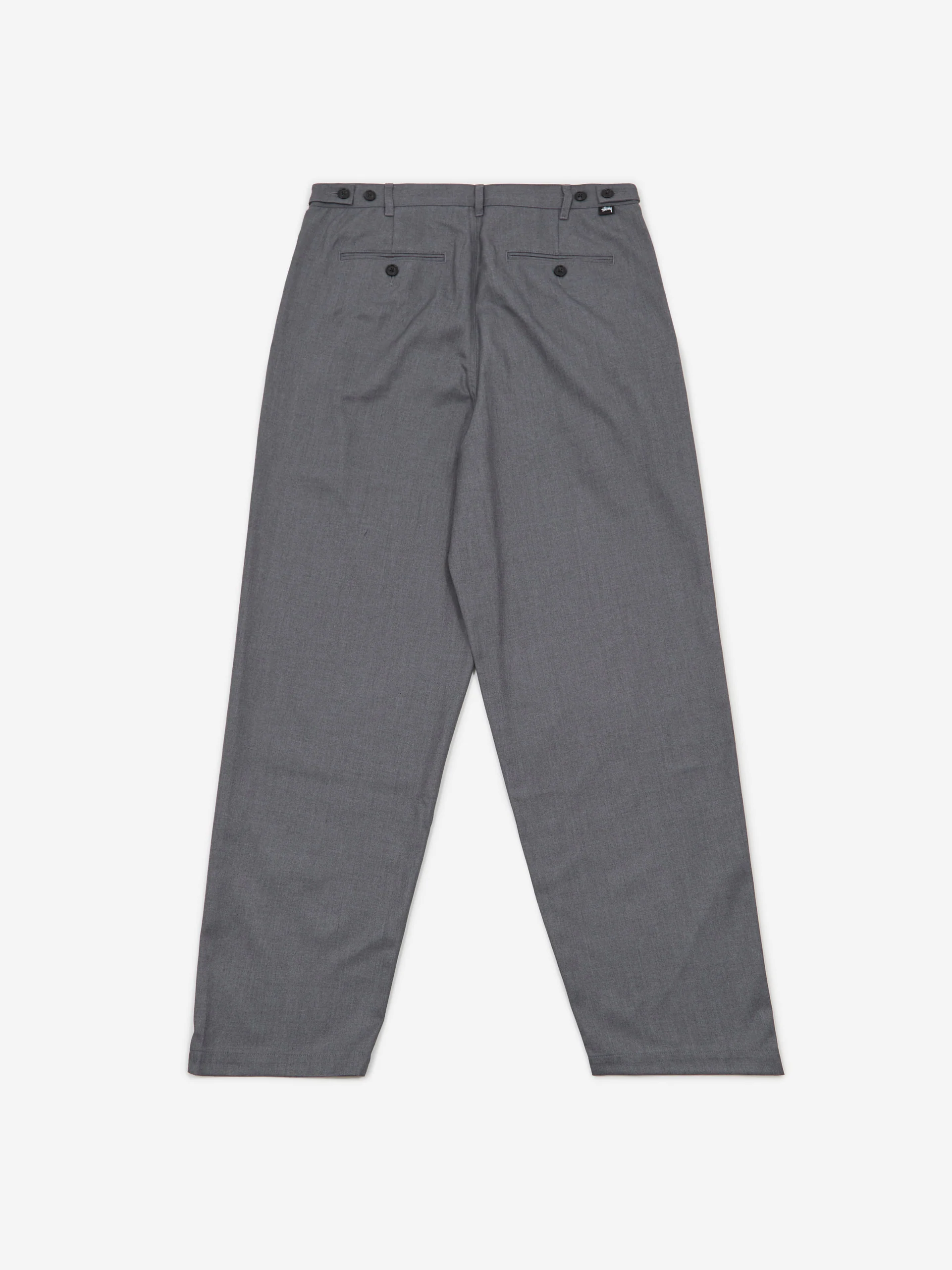 Stussy Volume Pleated Trouser - Grey - Image 3