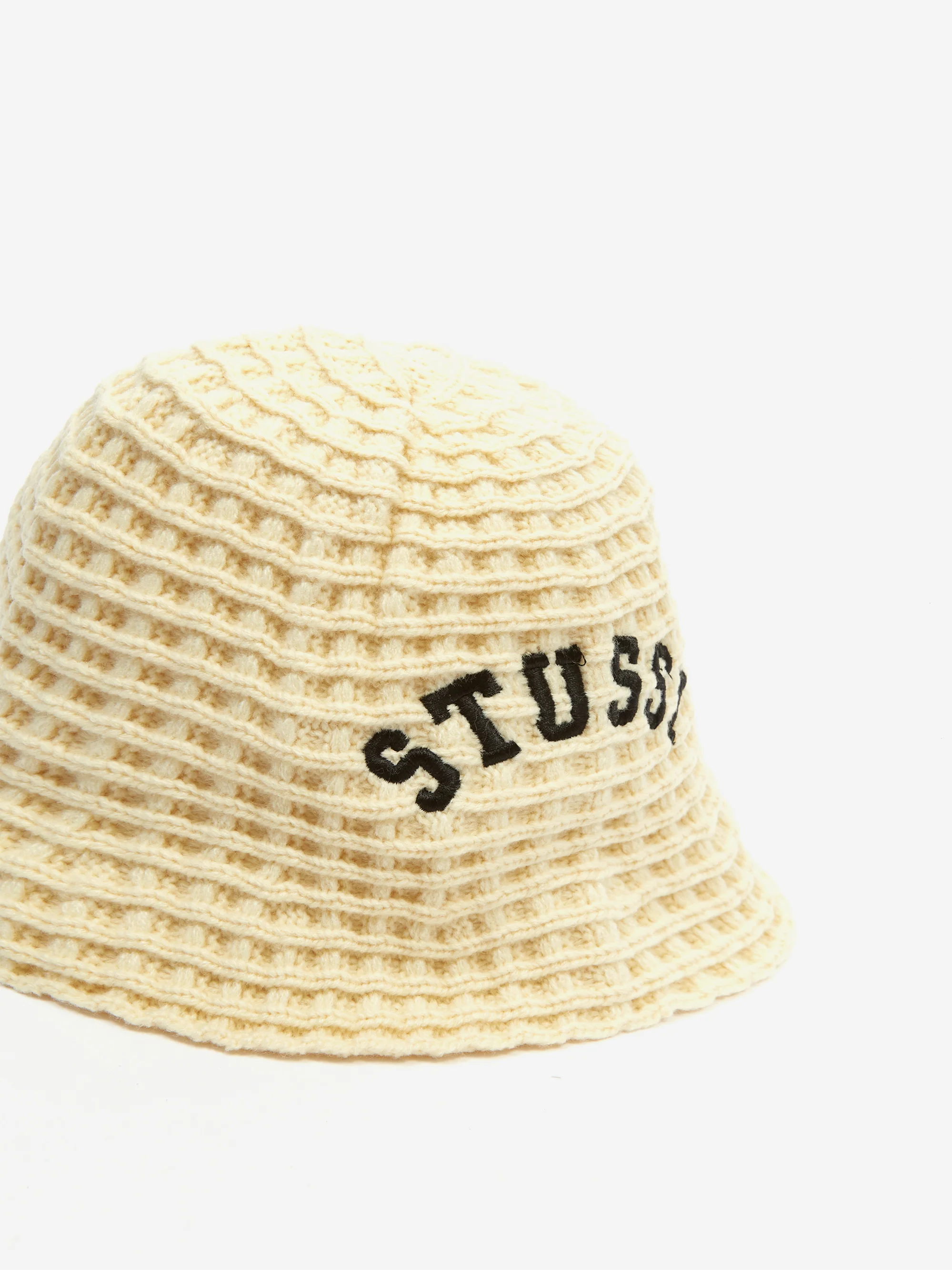 Stüssy Waffle Knit Bucket Hat - Bone - Image 2