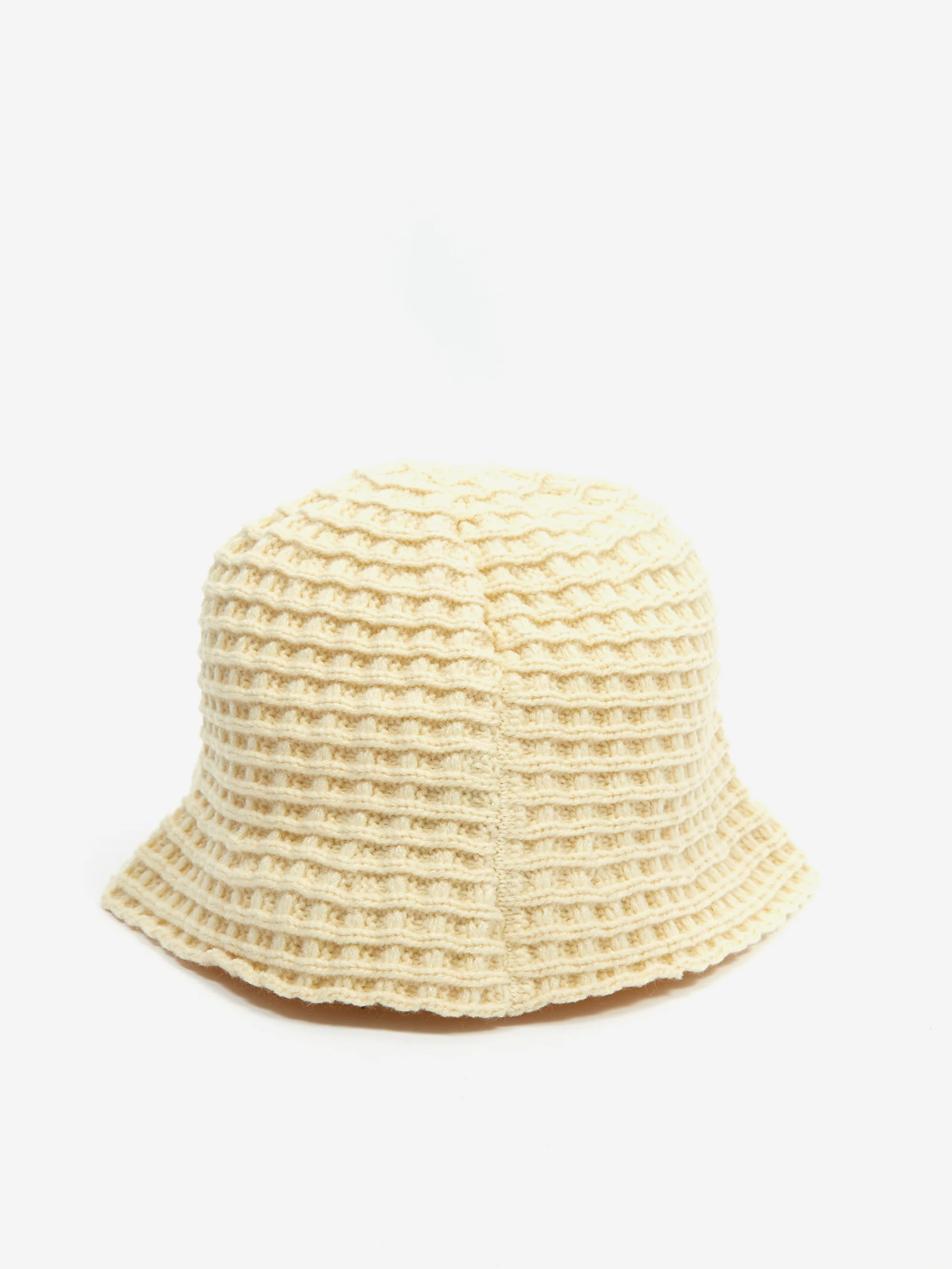 Stüssy Waffle Knit Bucket Hat - Bone - Image 3