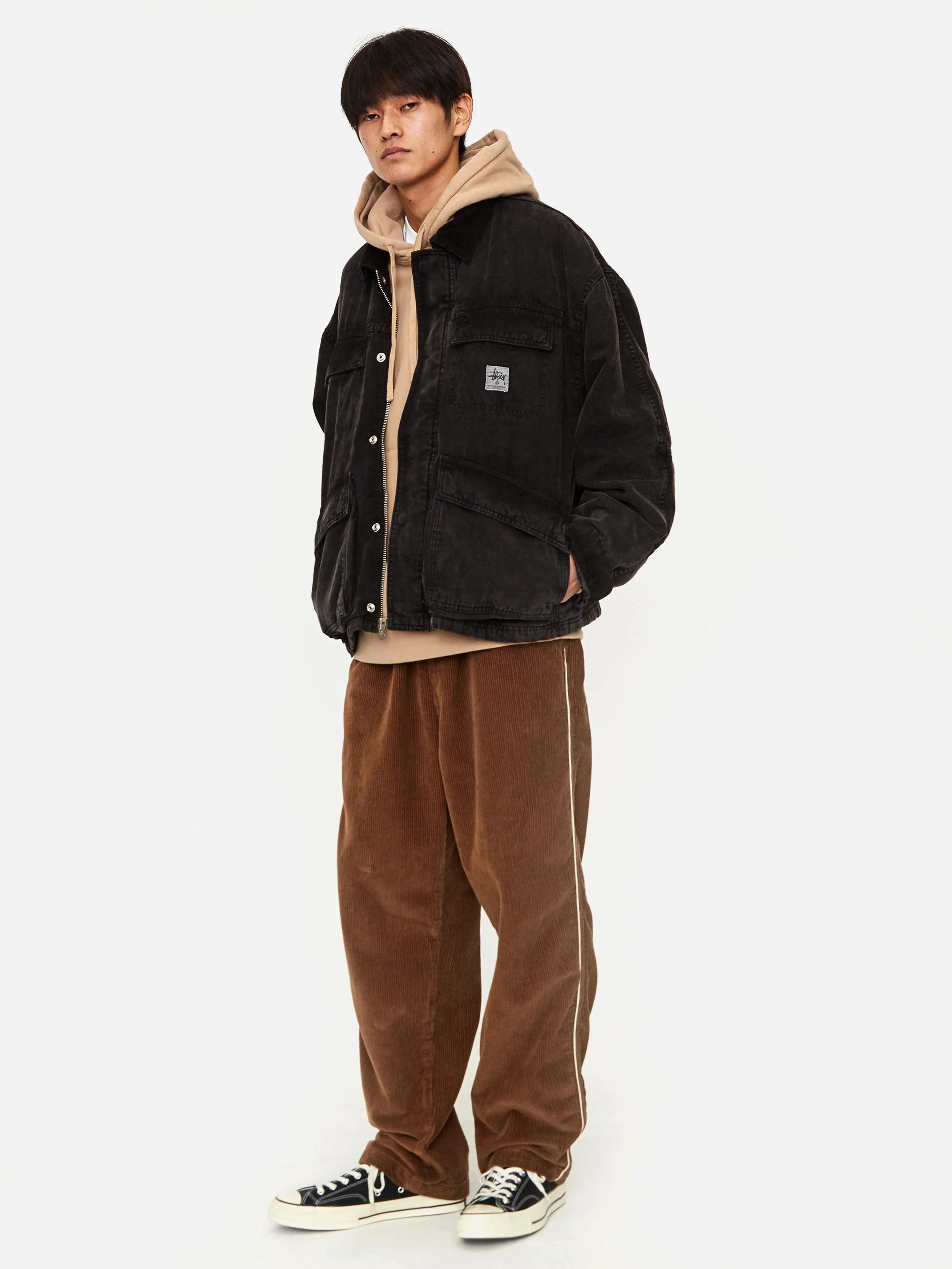 Stussy Washed Canvas Shop Jacket - Black - Image 6