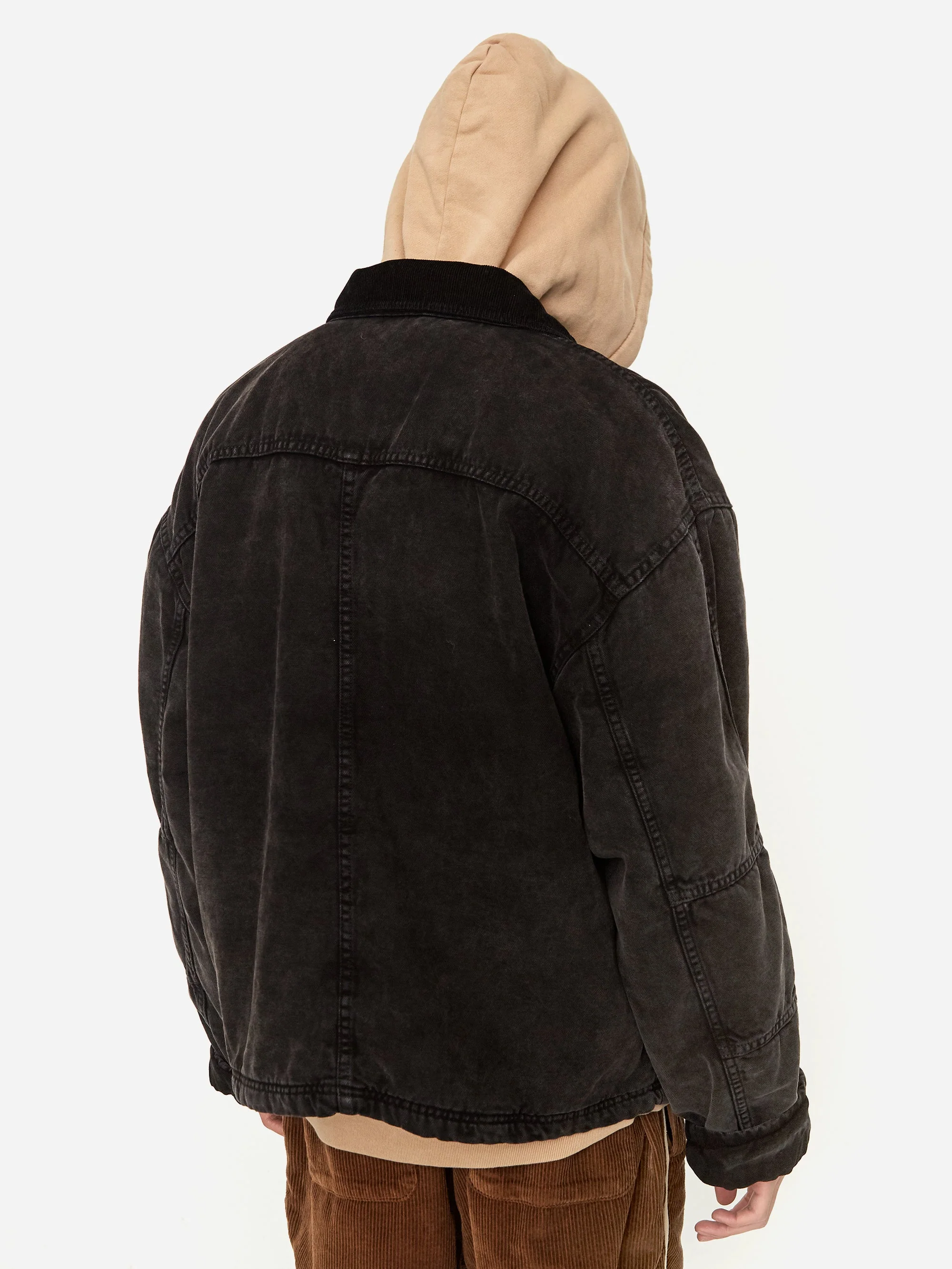 Stussy Washed Canvas Shop Jacket - Black - Image 7