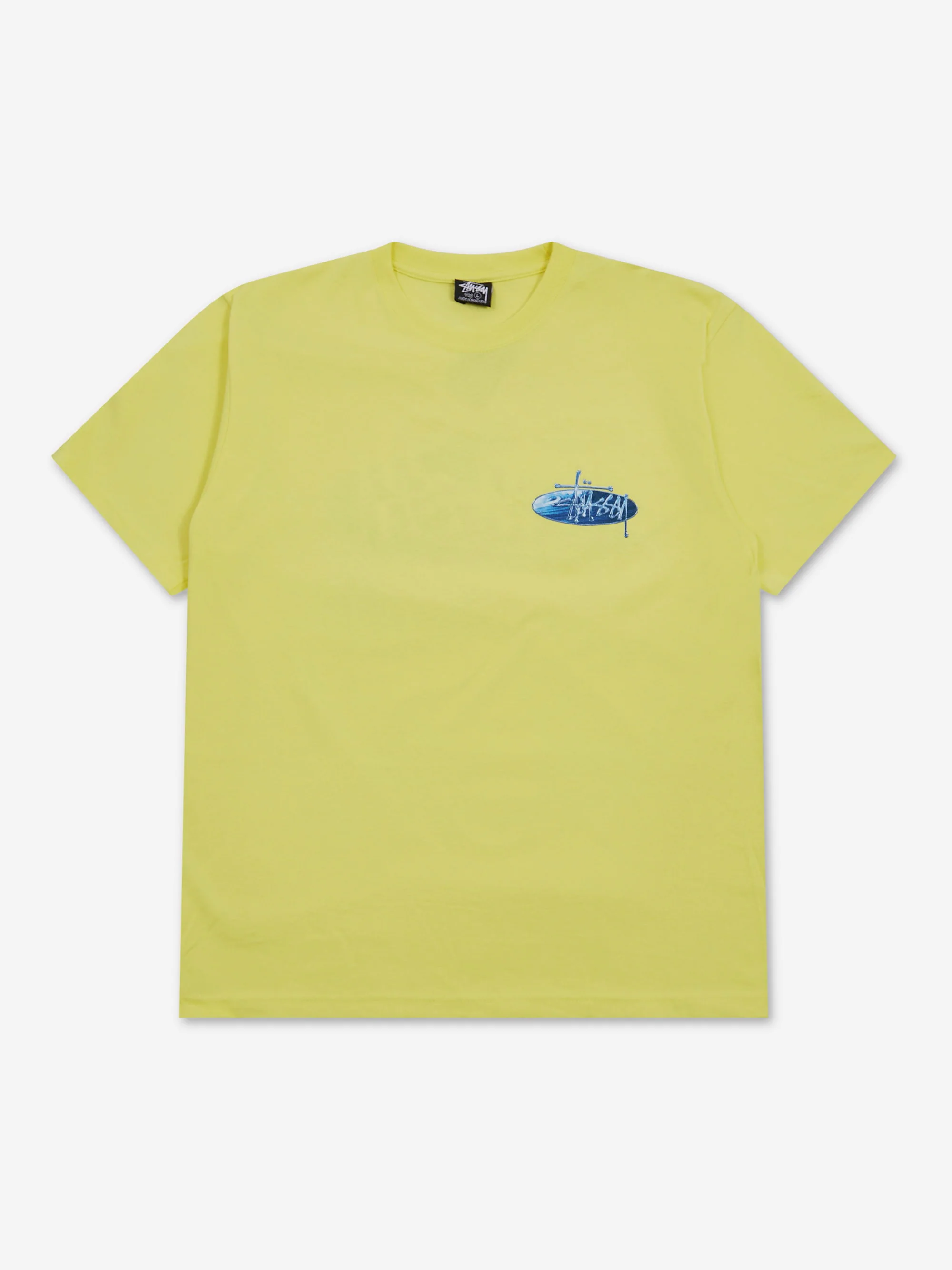Stussy Wave Oval Tee - Lemon