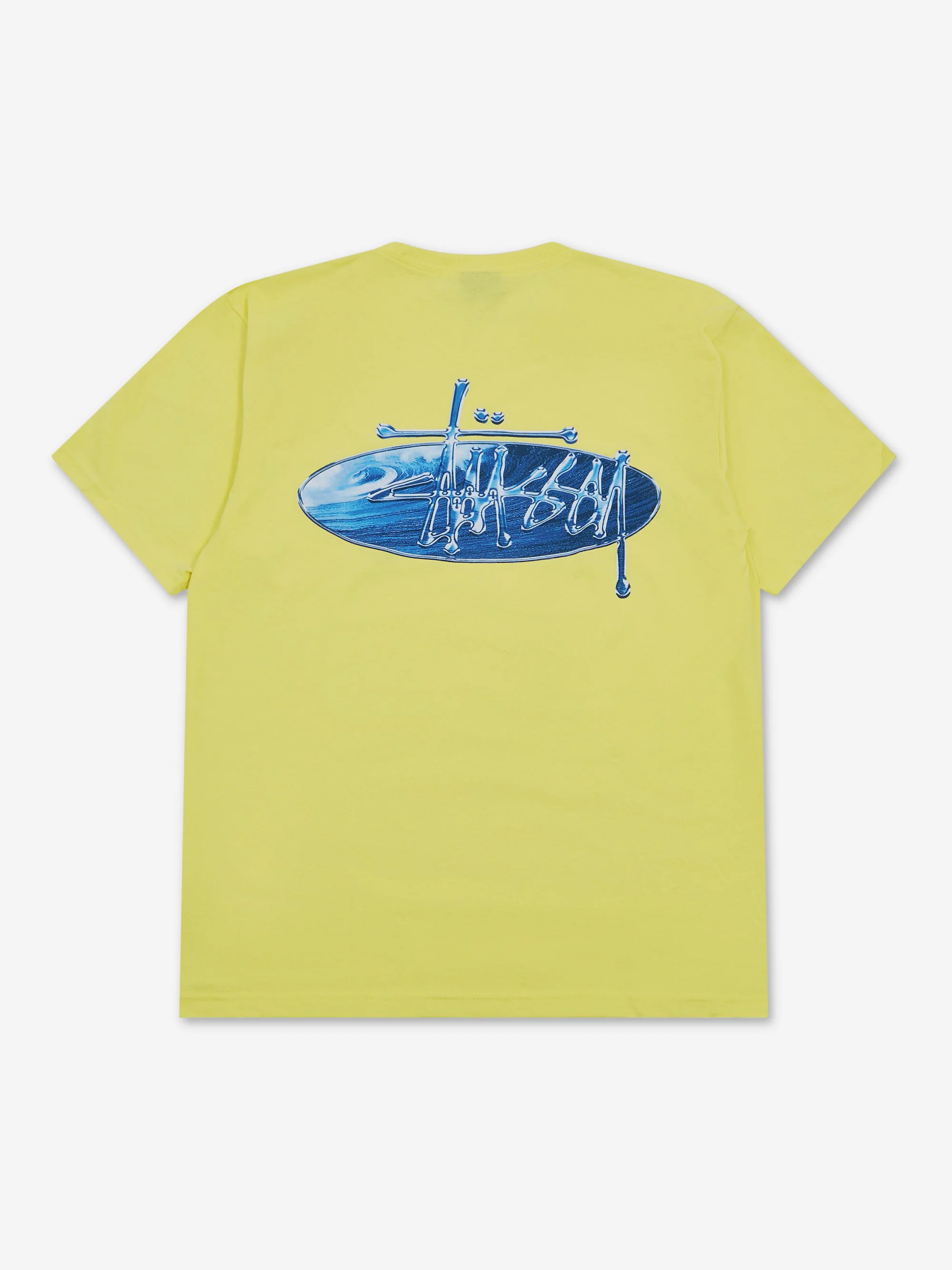 Stussy Wave Oval Tee - Lemon - Image 3