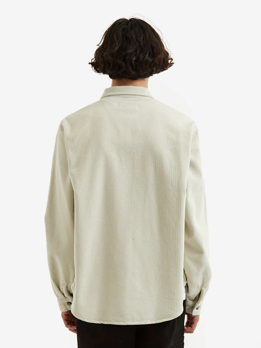 Stussy Wide Wale Cord Zip Shirt - Bone - Image 10