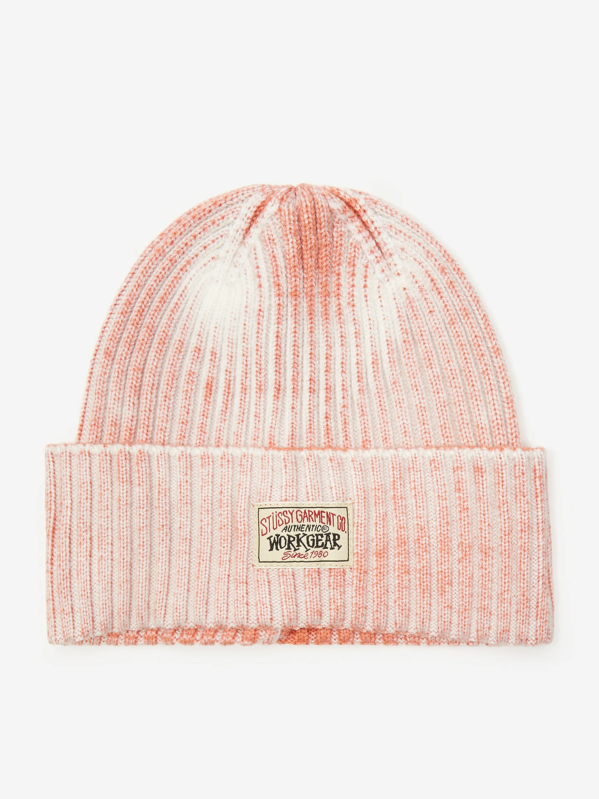 Stussy Workgear Spray Cuff Beanie - Orange