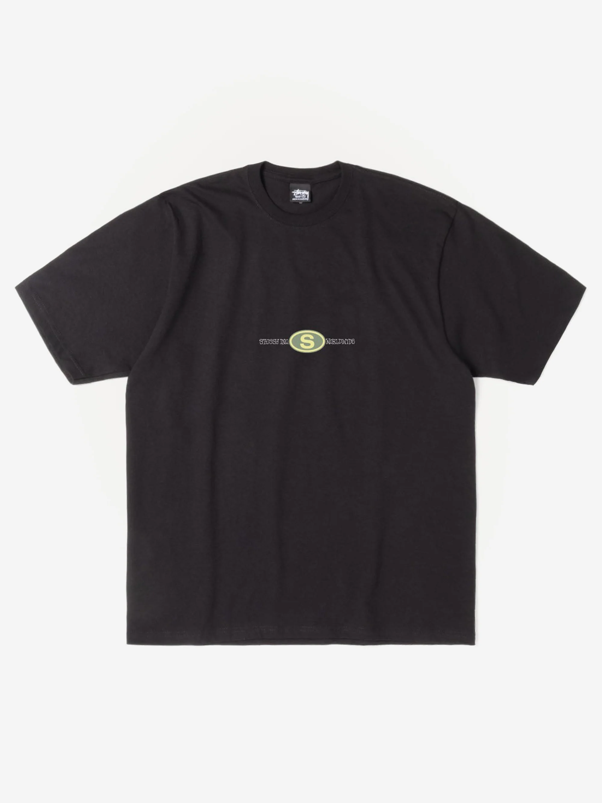 Stussy Worldwide Dot T-Shirt - Black