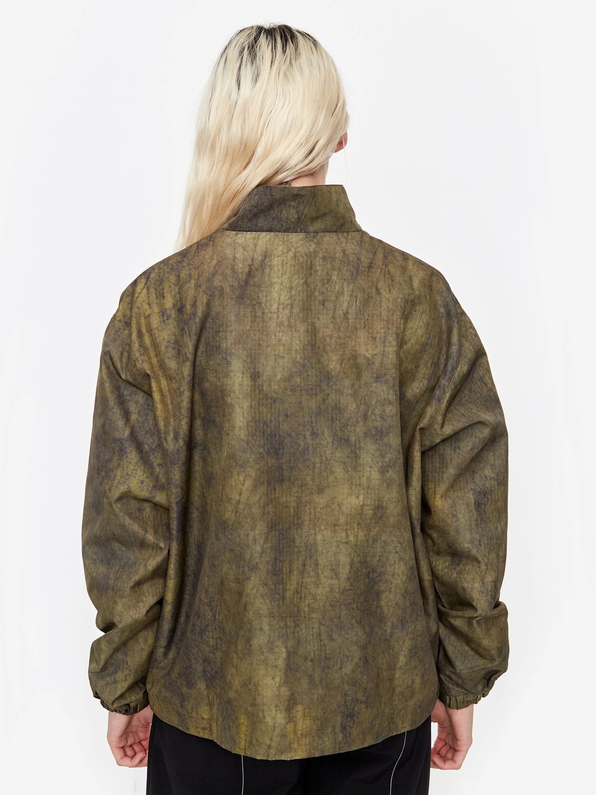 Stussy Zip Off Pouch Pullover Jacket - Olive - Image 5