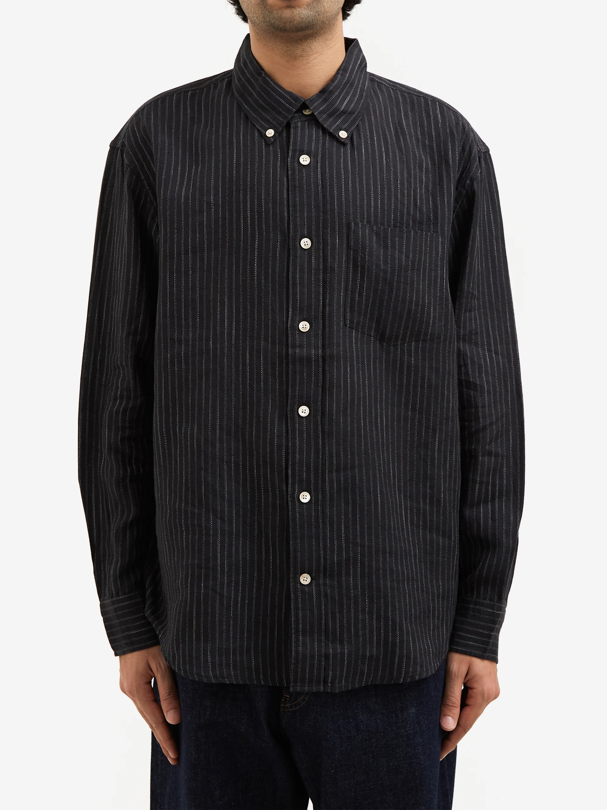 Sunflower Button Down Shirt - Black - Image 2