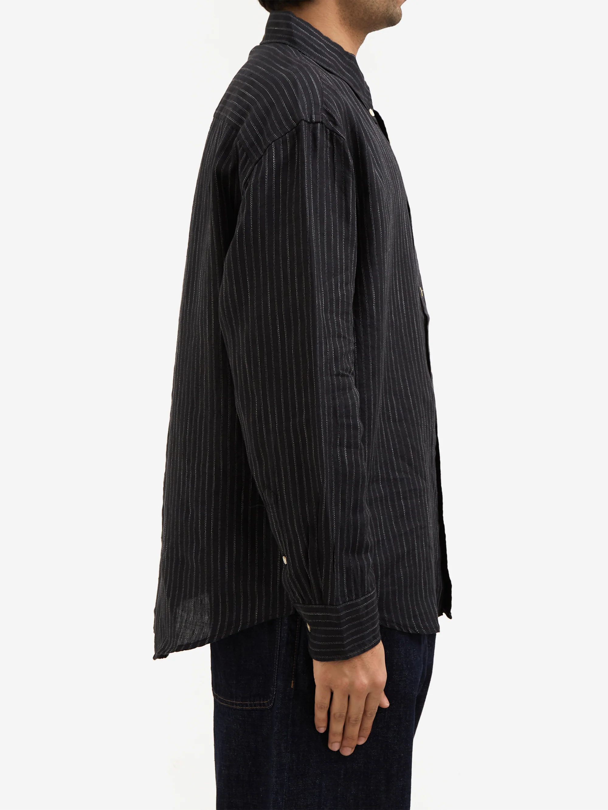Sunflower Button Down Shirt - Black - Image 3