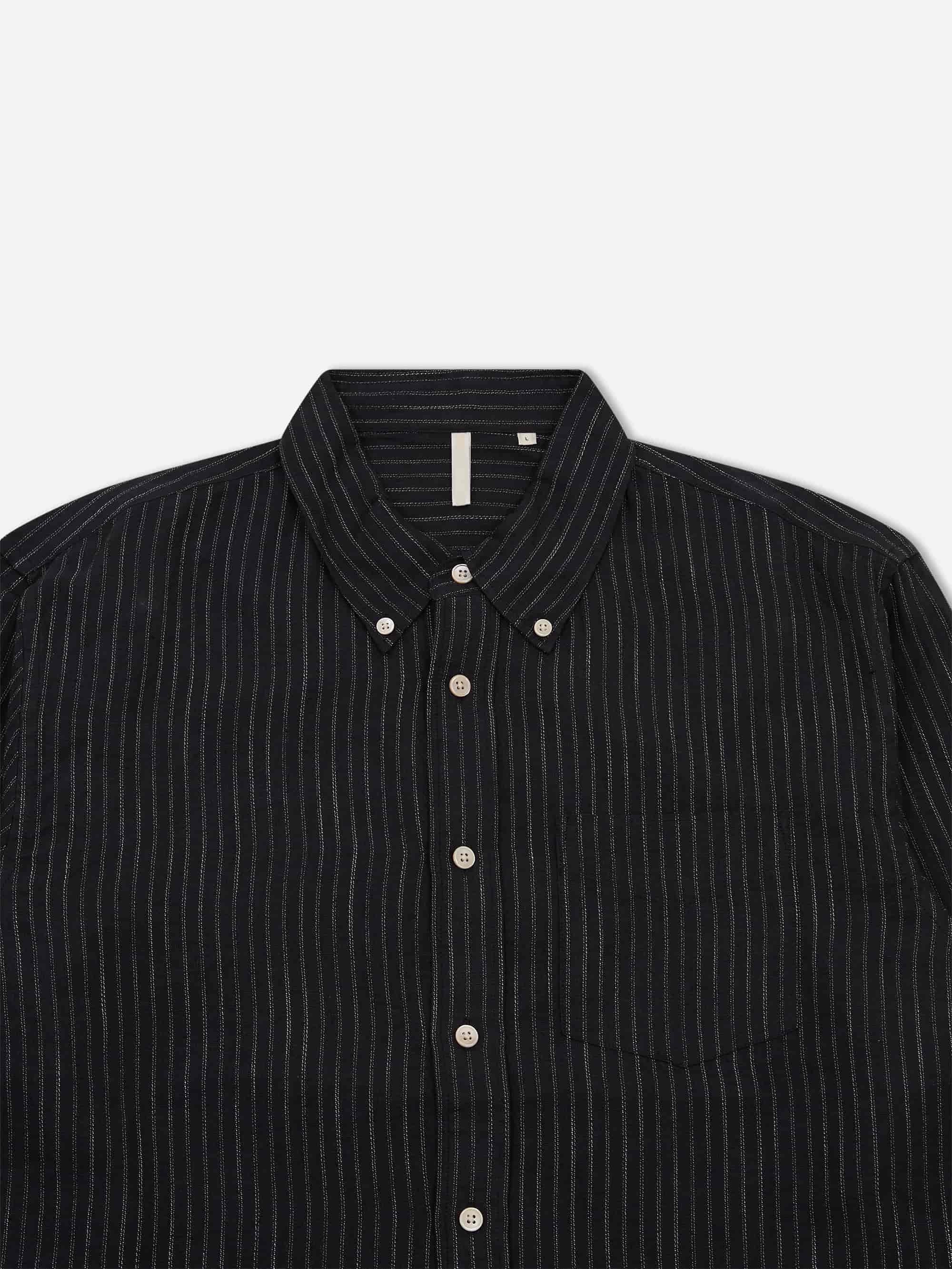 Sunflower Button Down Shirt - Black - Image 5