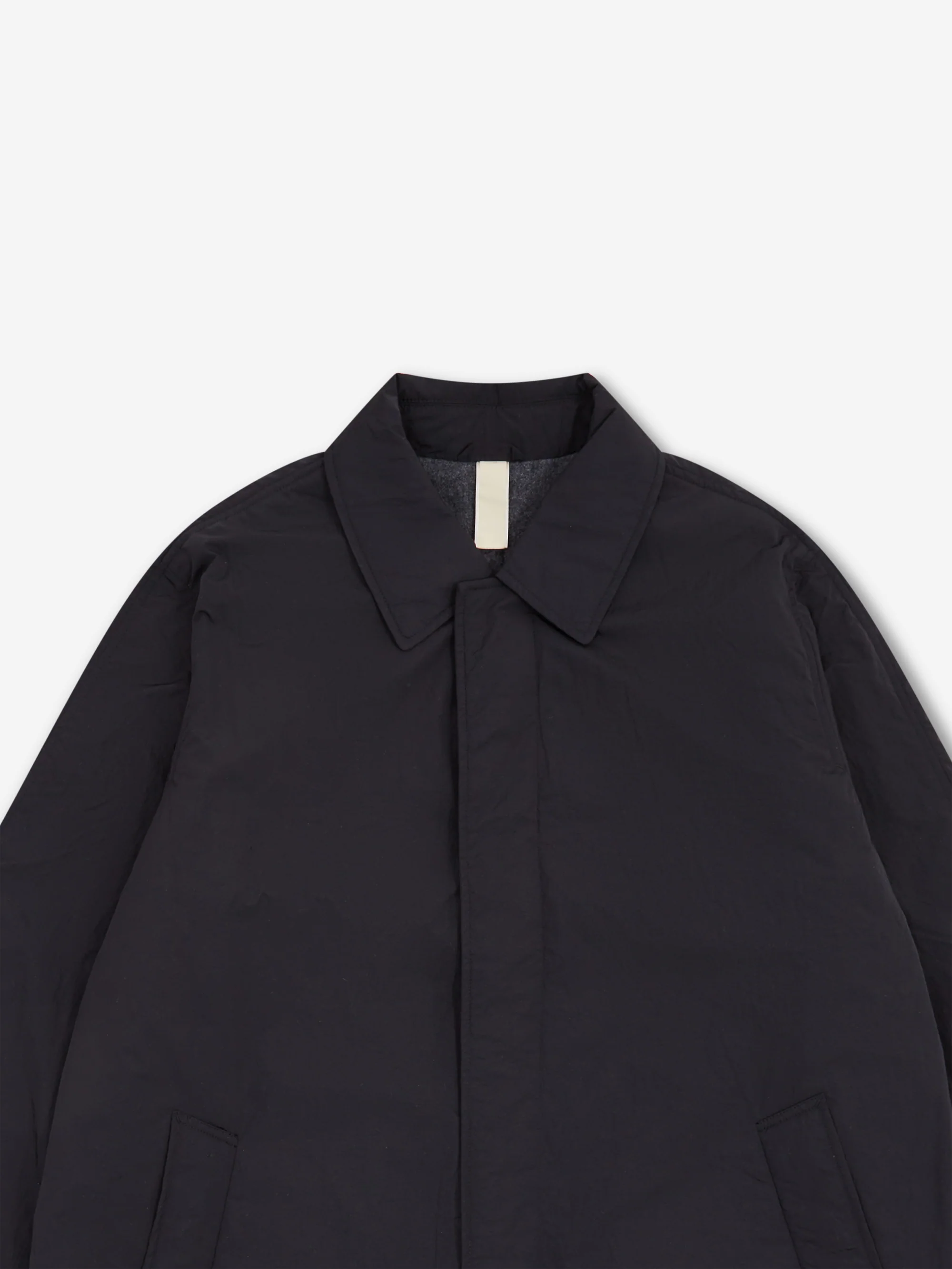 Sunflower Relaxed Nylon Coat - Black - Image 2