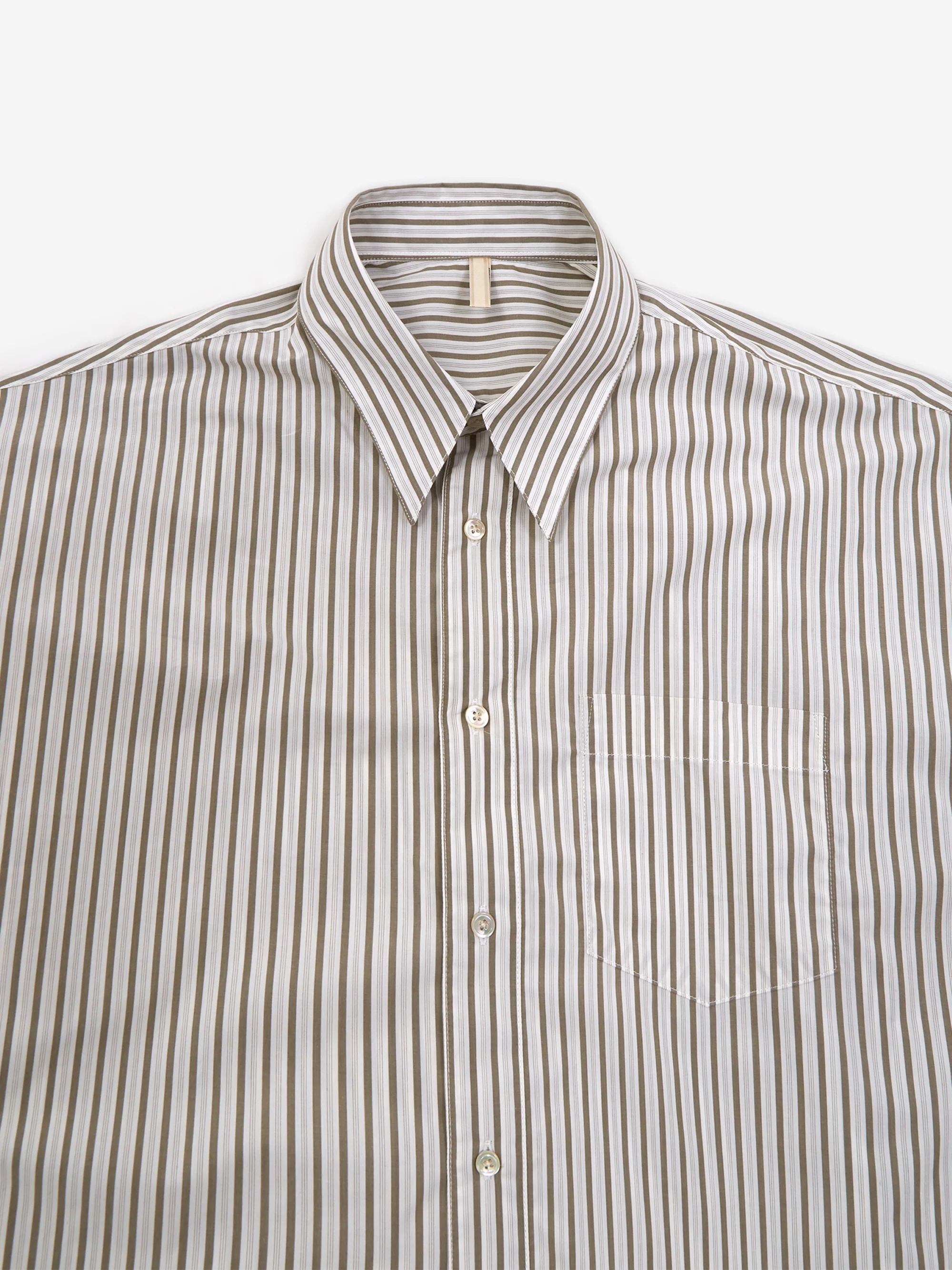Sunflower Stable Shirt - Khaki Pinstripe - Image 2