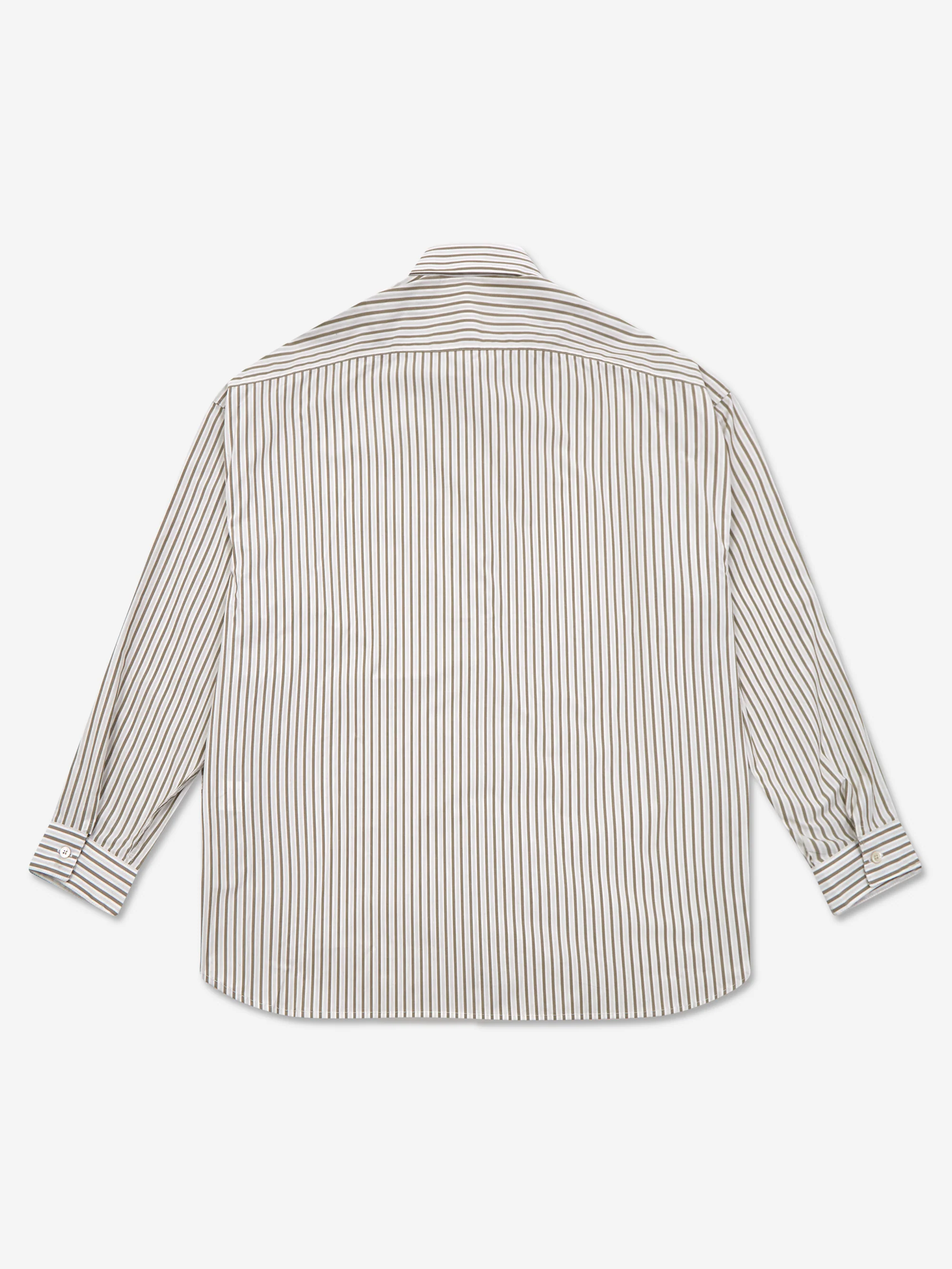 Sunflower Stable Shirt - Khaki Pinstripe - Image 3