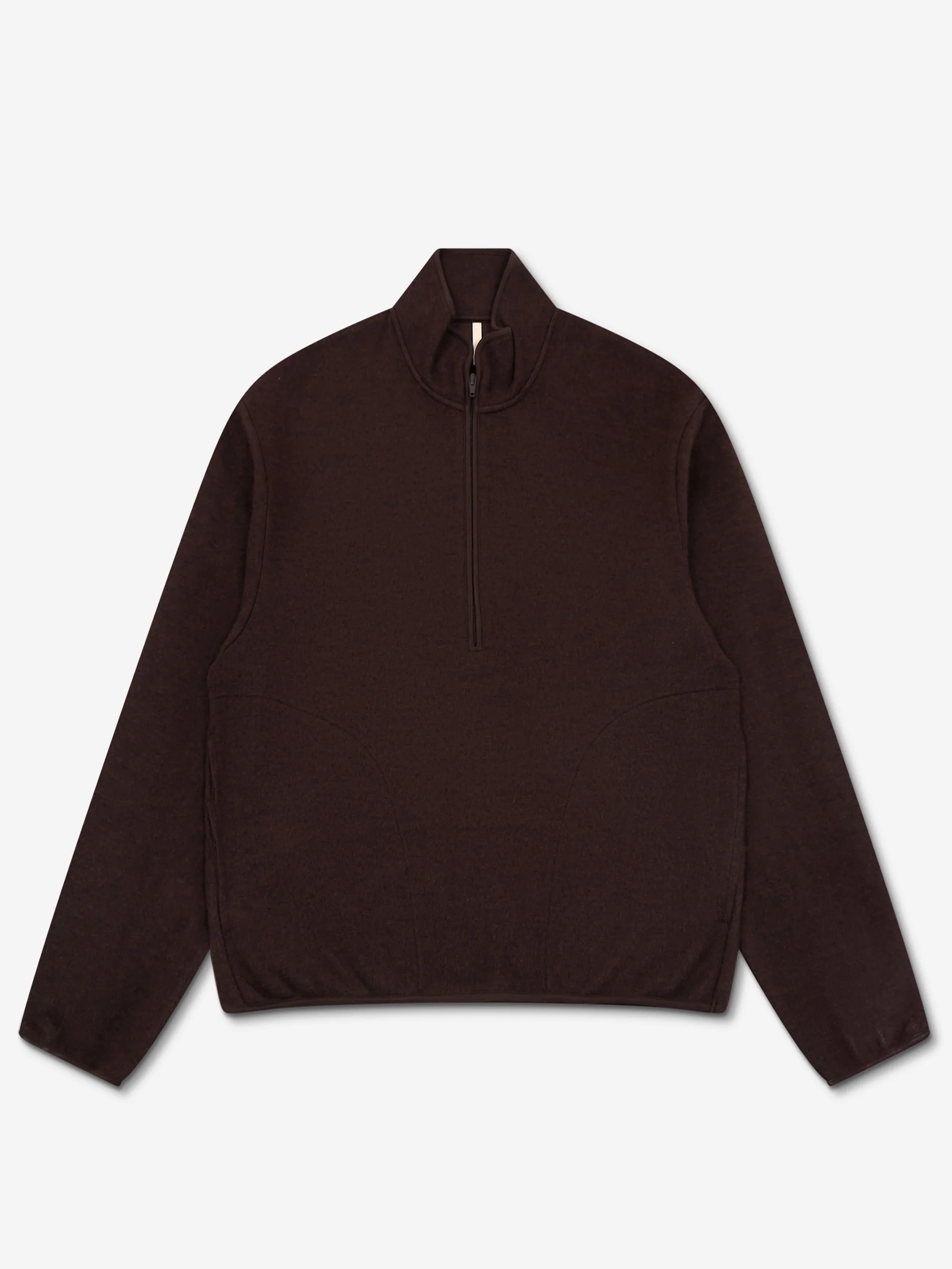Sunflower Wool Half Zip - Brown