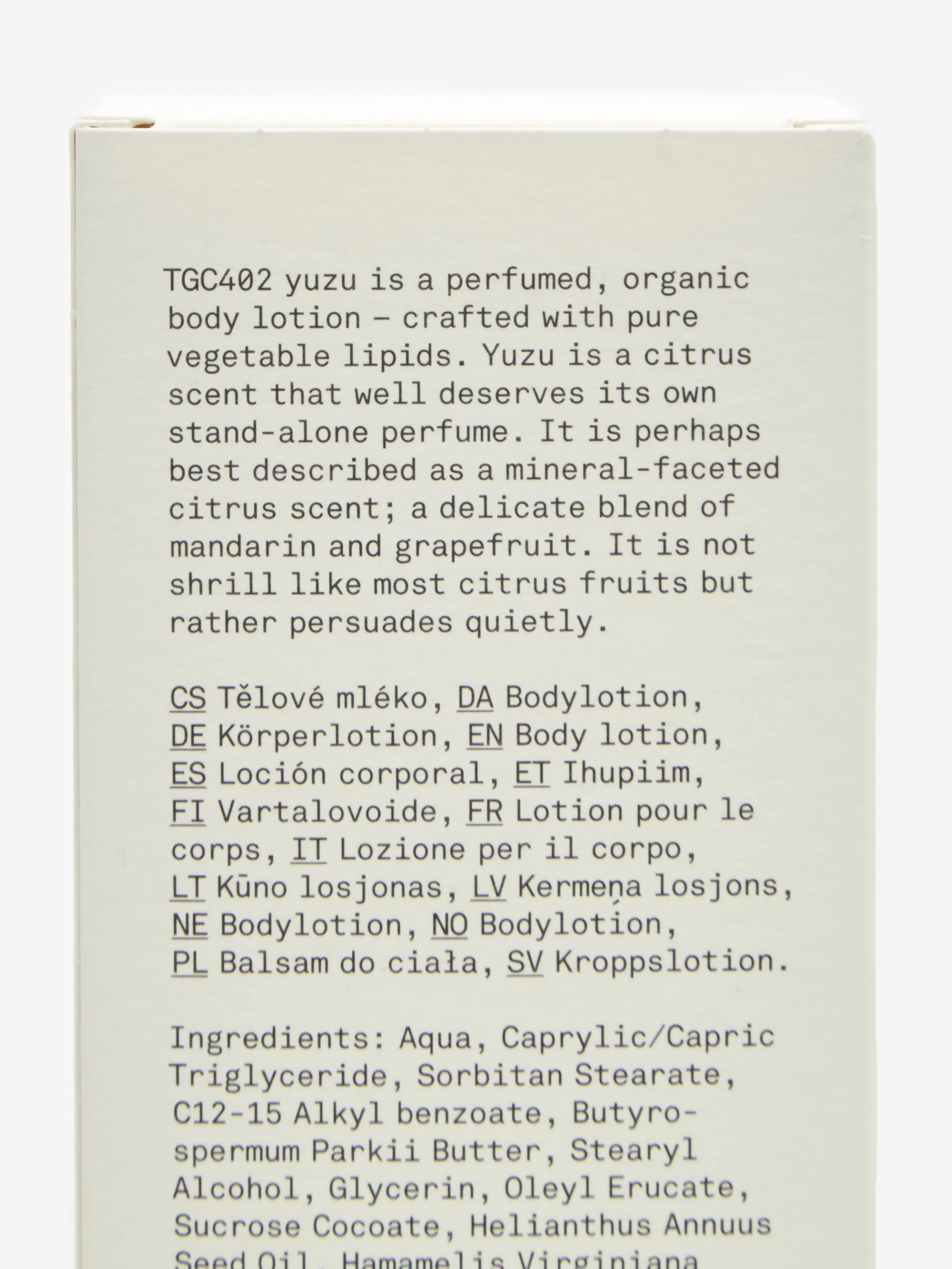 Tangent GC Yuzu Body Lotion - 350ml - Image 3