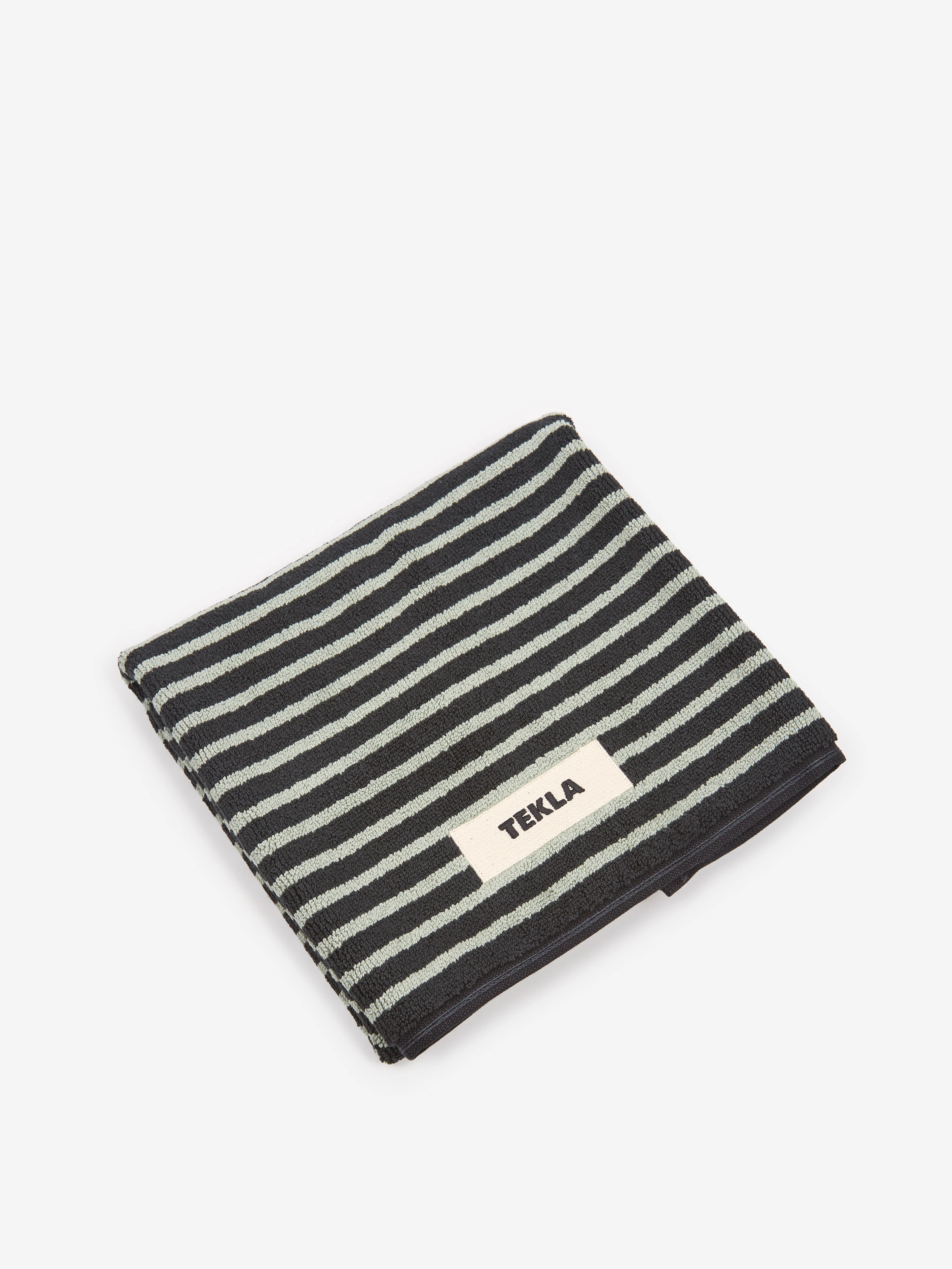 TEKLA Bath Mat - Black & Mint