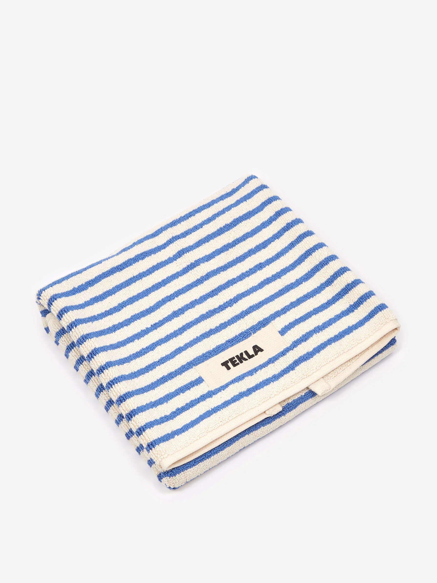 TEKLA Bath Mat - Coastal Blue Stripes
