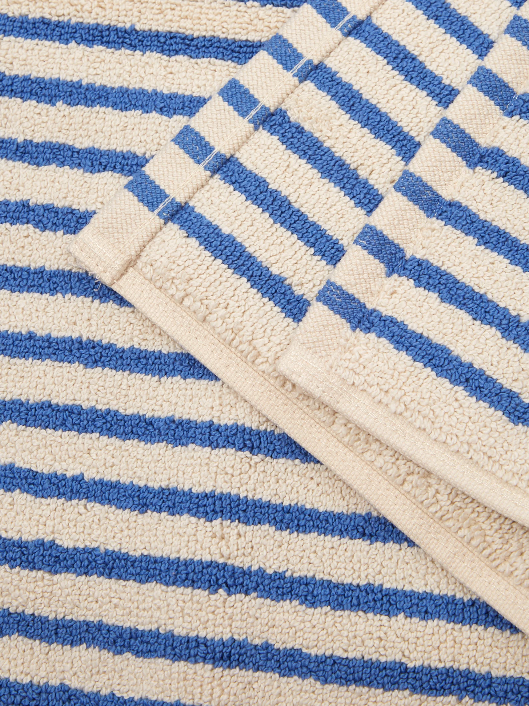 TEKLA Bath Mat - Coastal Blue Stripes - Image 3