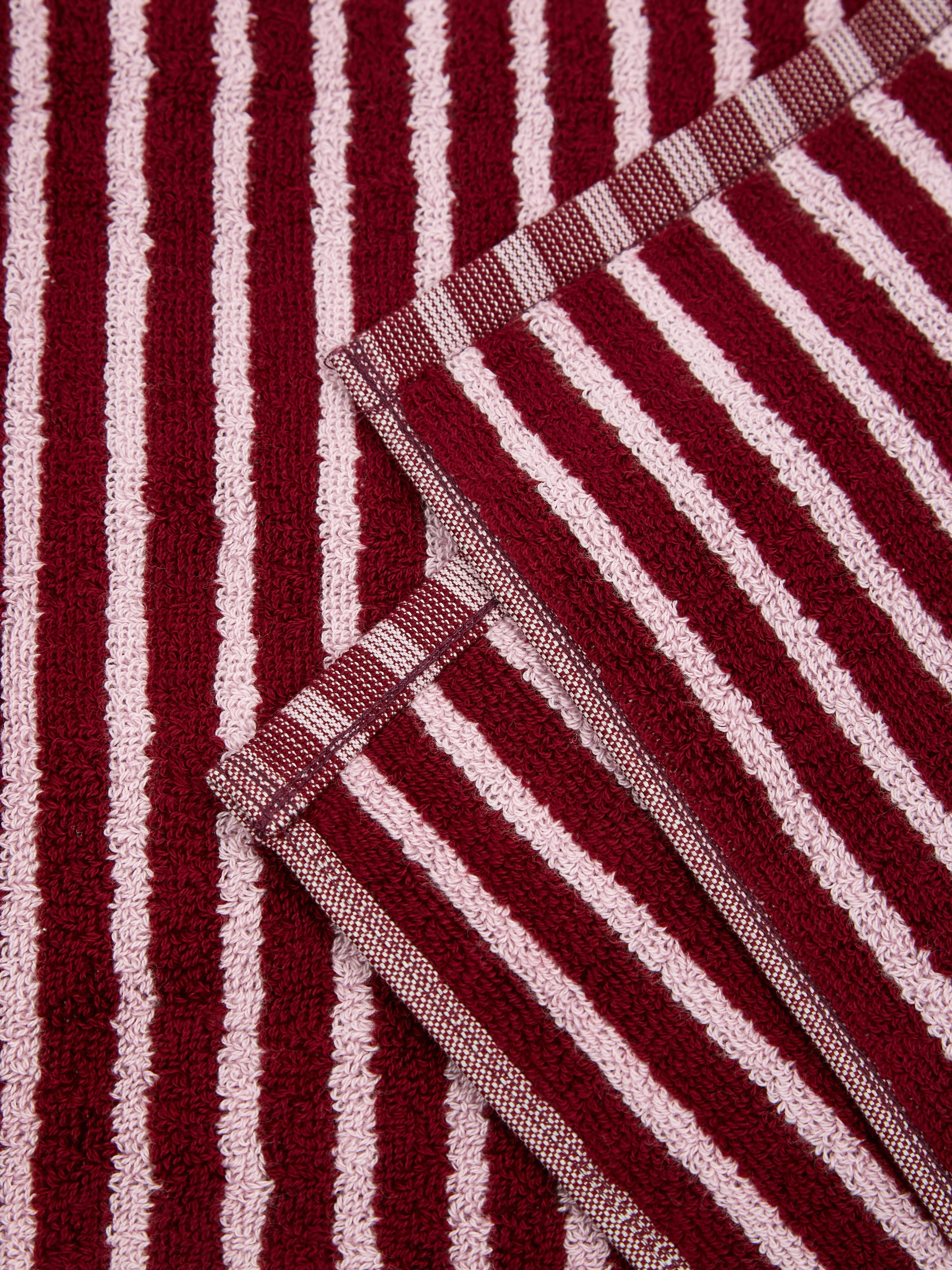 TEKLA Bath Towel - Red & Rose - Image 3