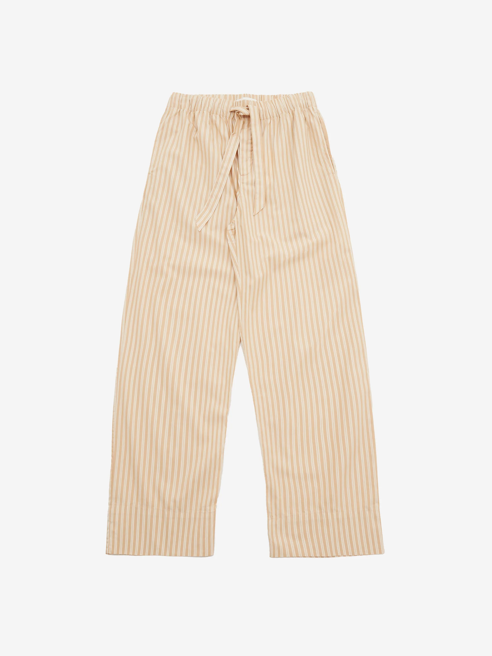 TEKLA Cotton Poplin Pyjama Pant - Corinth Stripes