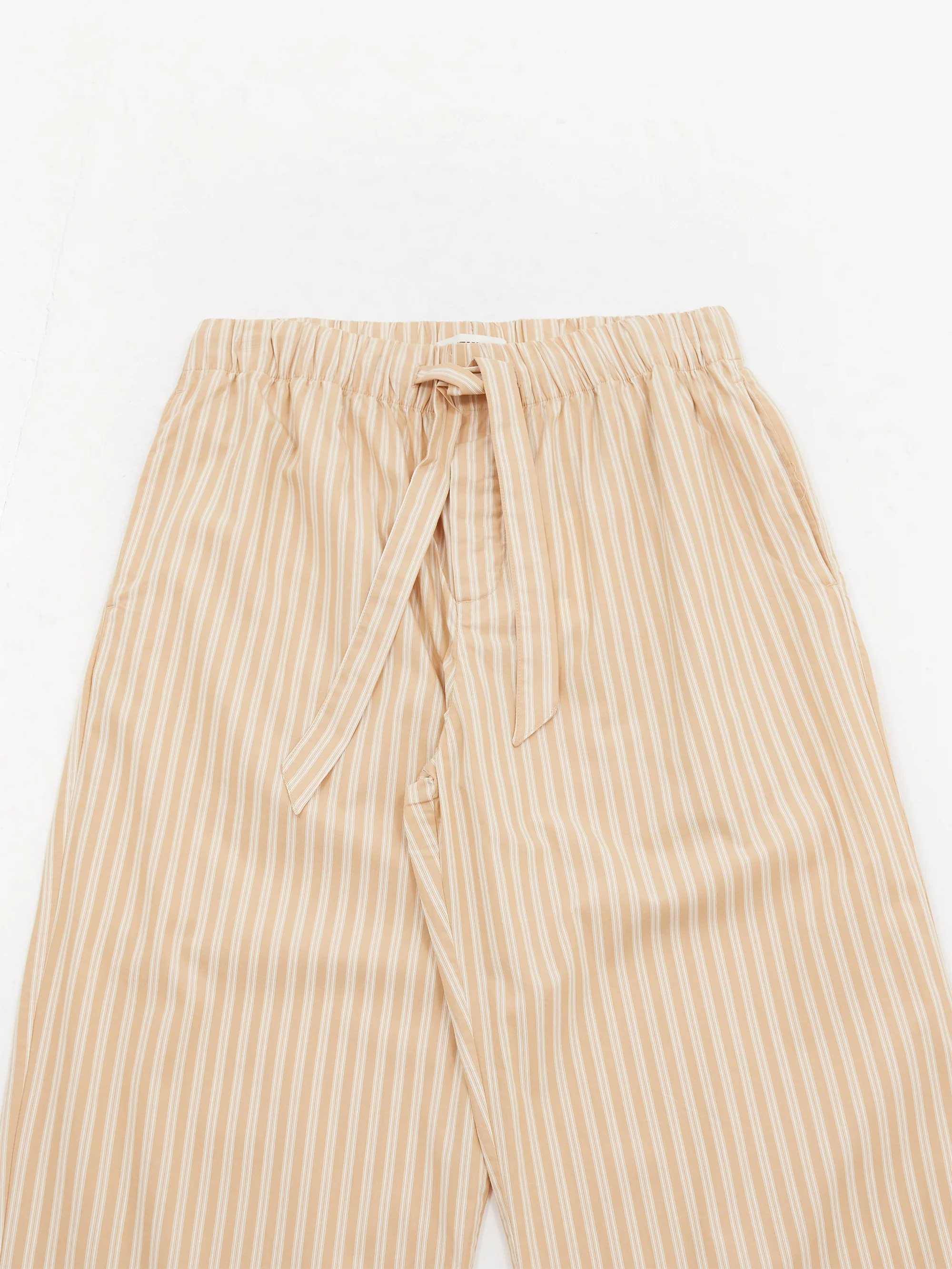 TEKLA Cotton Poplin Pyjama Pant - Corinth Stripes - Image 2