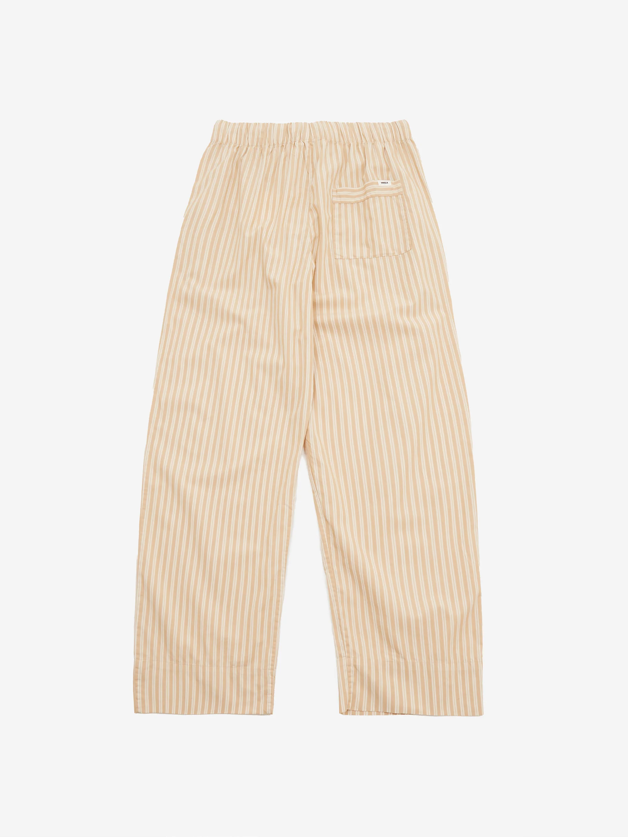 TEKLA Cotton Poplin Pyjama Pant - Corinth Stripes - Image 3