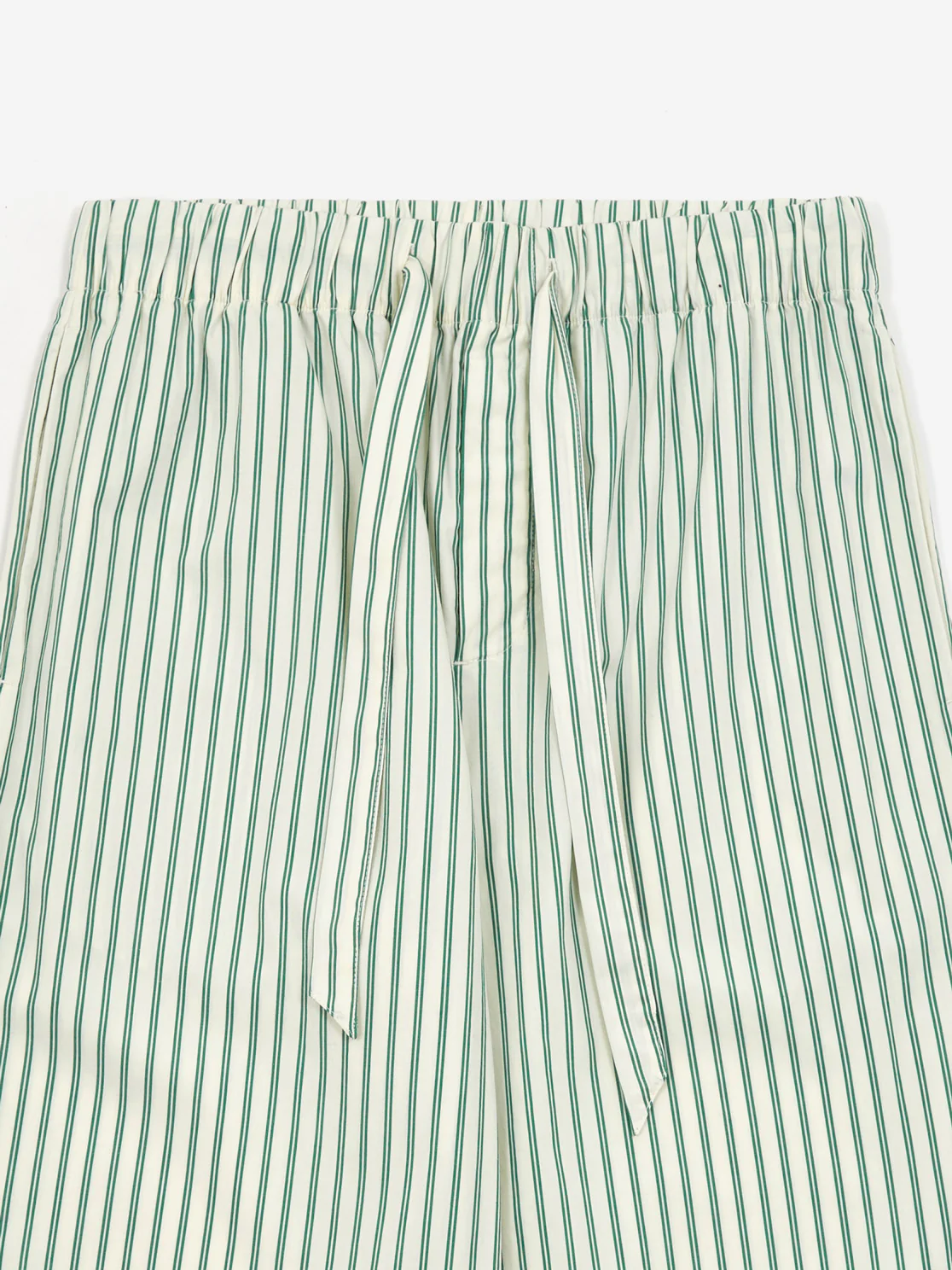 TEKLA Cotton Poplin Pyjama Pants - Clover Stripes - Image 2