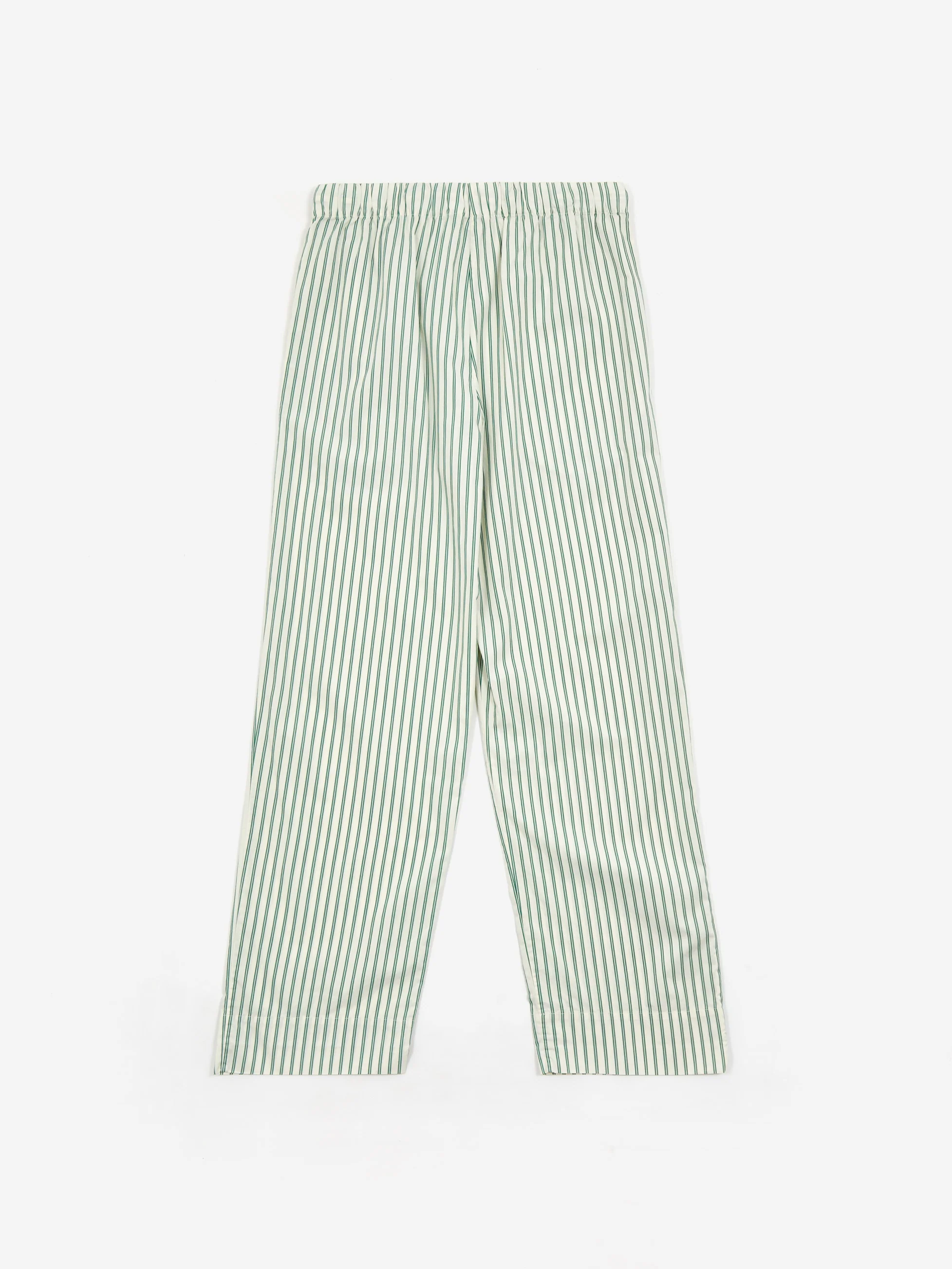 TEKLA Cotton Poplin Pyjama Pants - Clover Stripes - Image 5