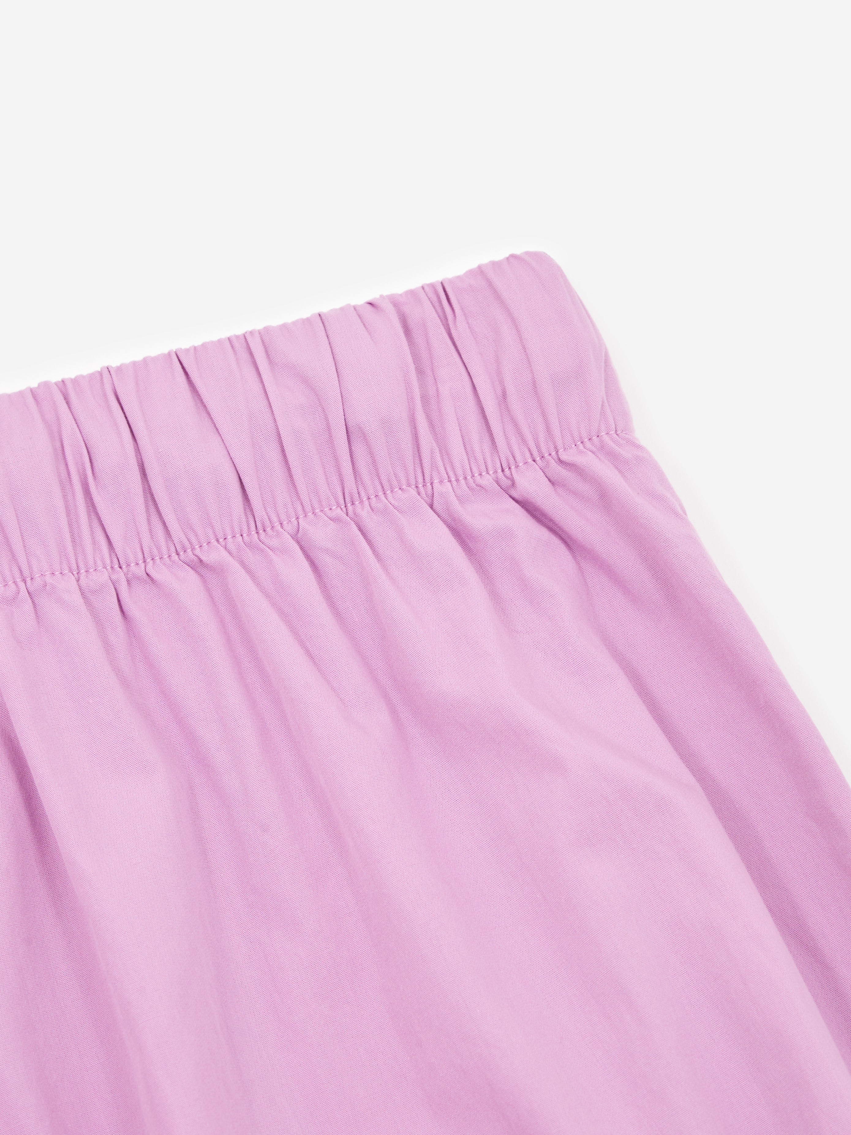 TEKLA Cotton Poplin Pyjama Pants - Purple Pink - Image 3
