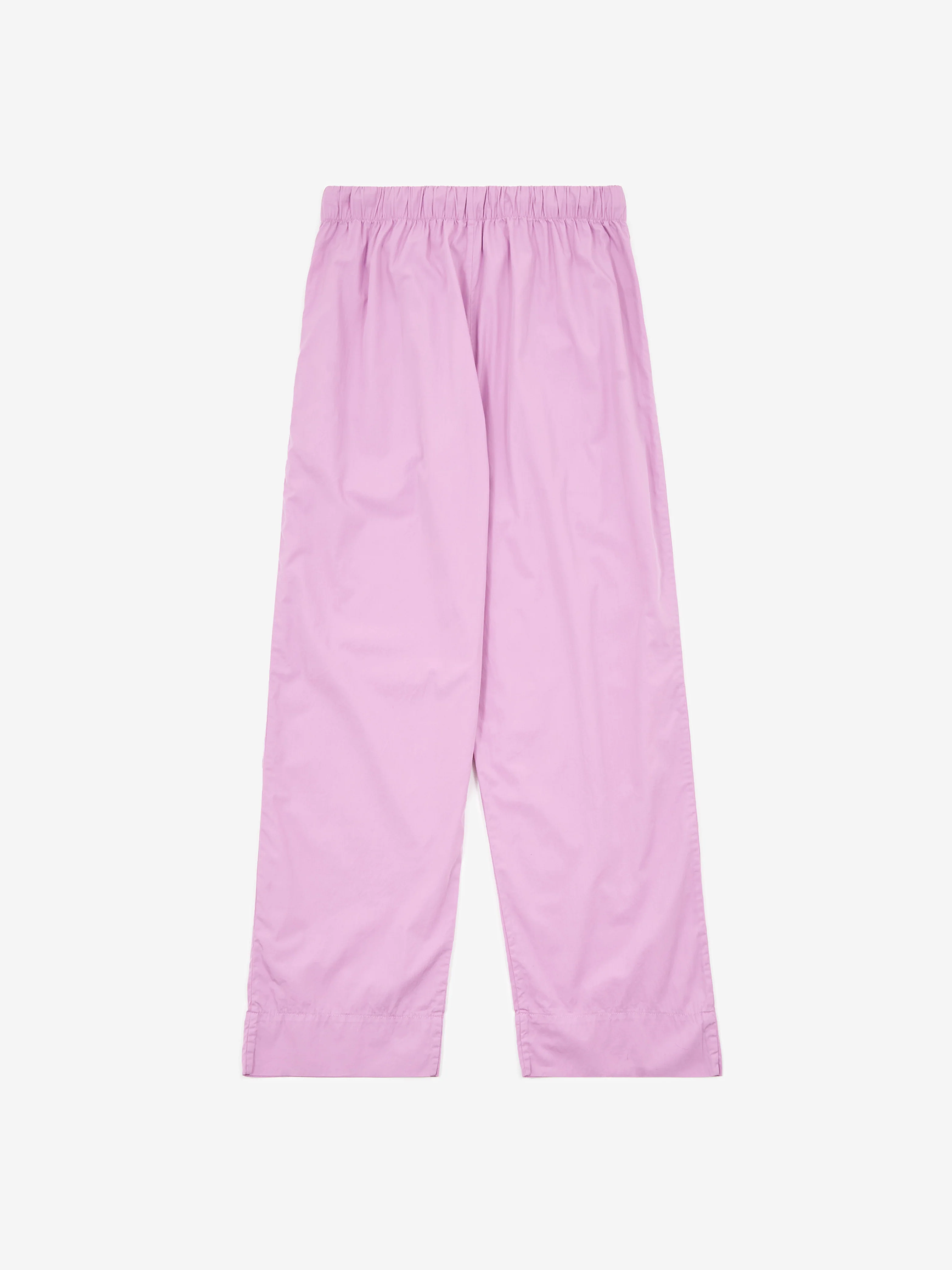 TEKLA Cotton Poplin Pyjama Pants - Purple Pink - Image 5