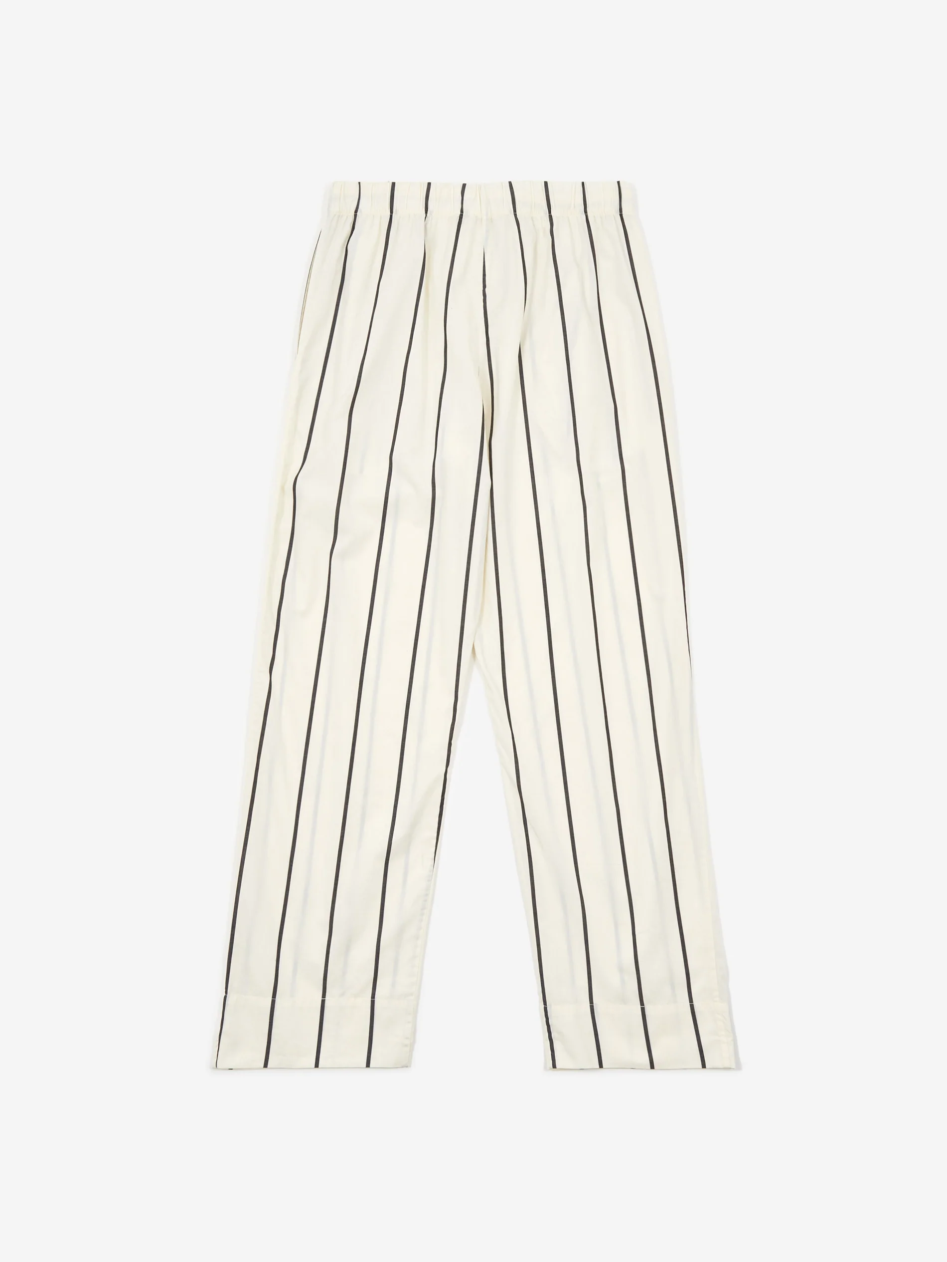 TEKLA Cotton Poplin Pyjama Pants - Shadow Stripes - Image 5