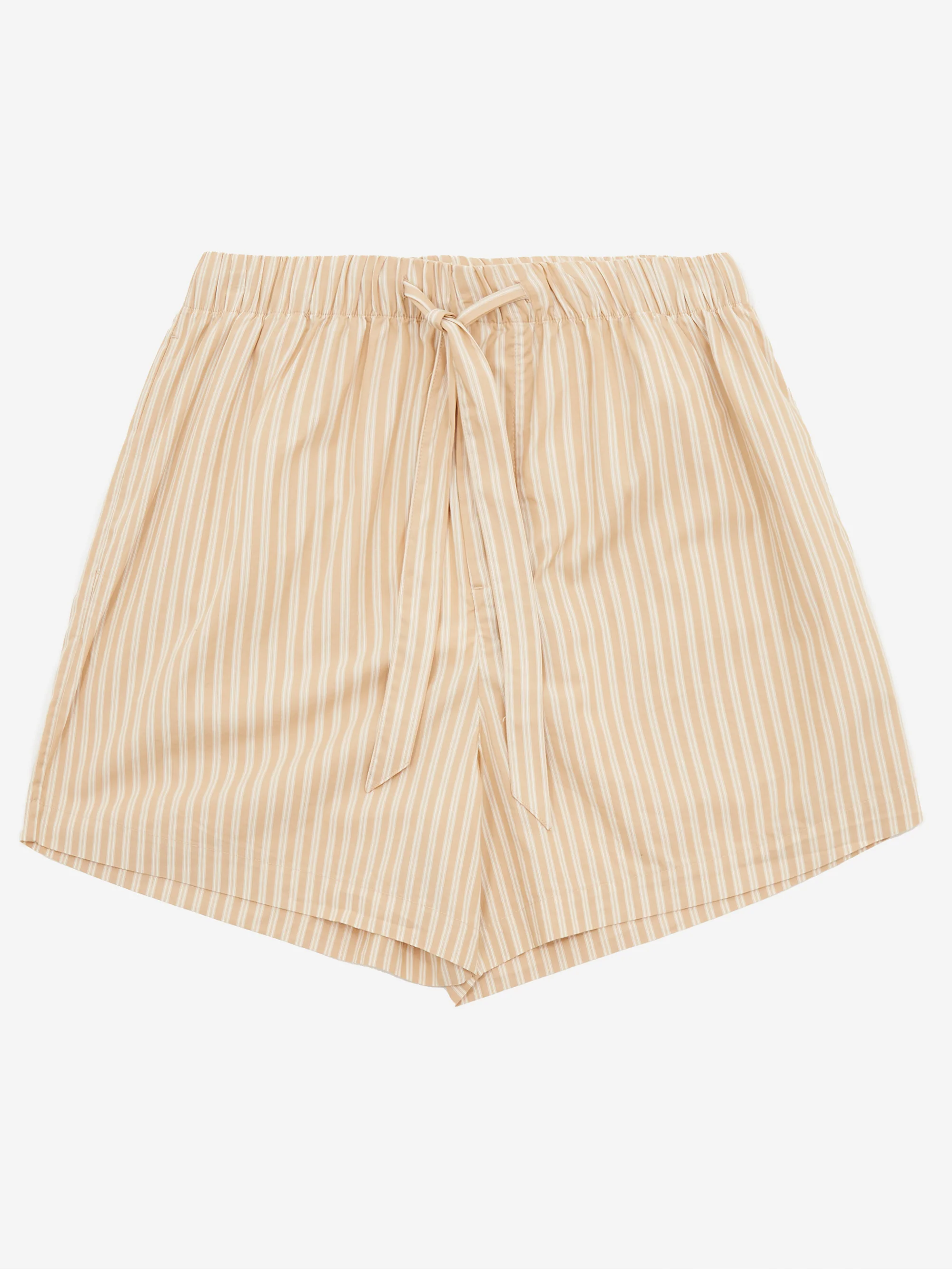 TEKLA Cotton Poplin Pyjama Short - Corinth Stripes