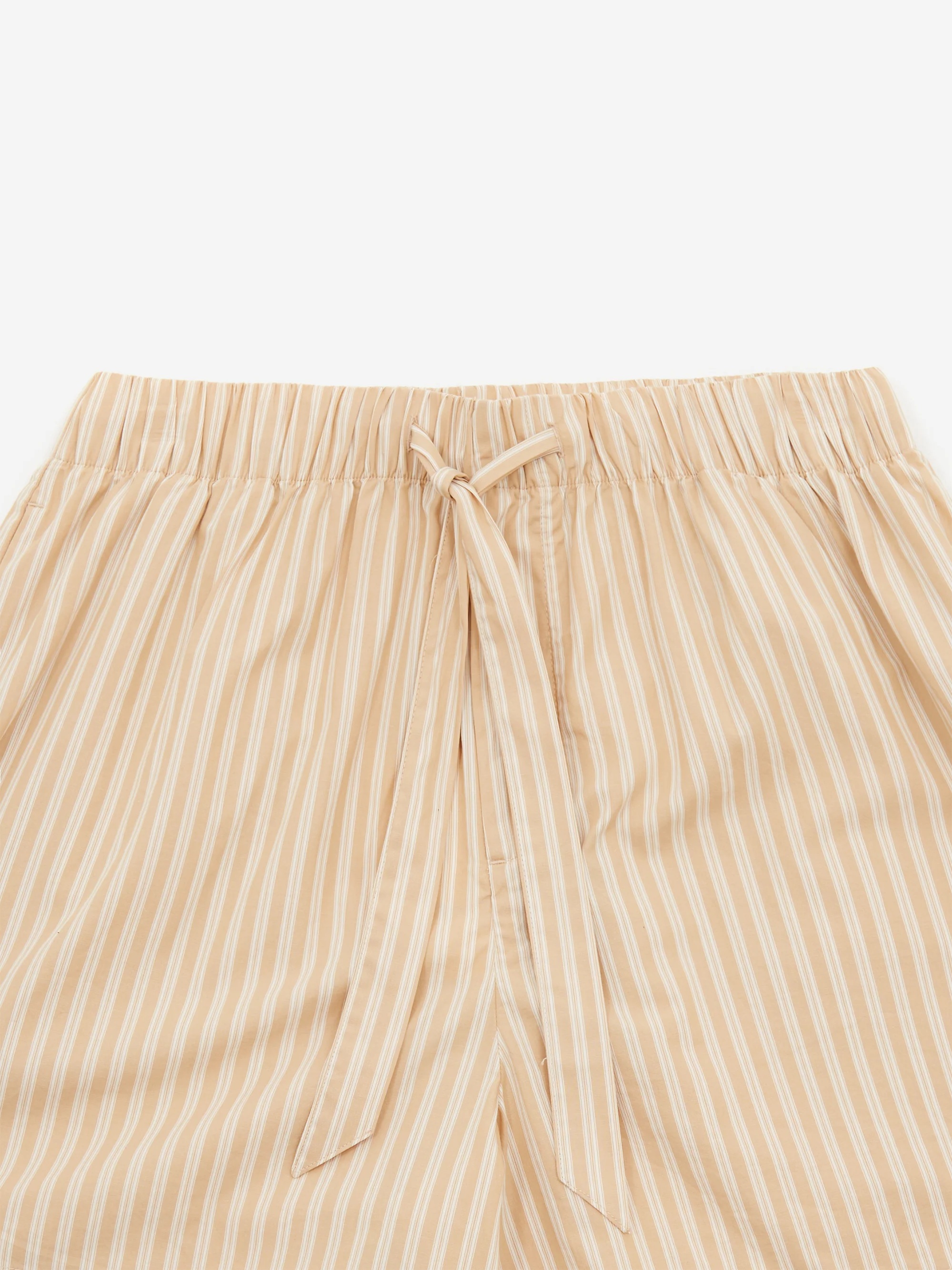 TEKLA Cotton Poplin Pyjama Short - Corinth Stripes - Image 2