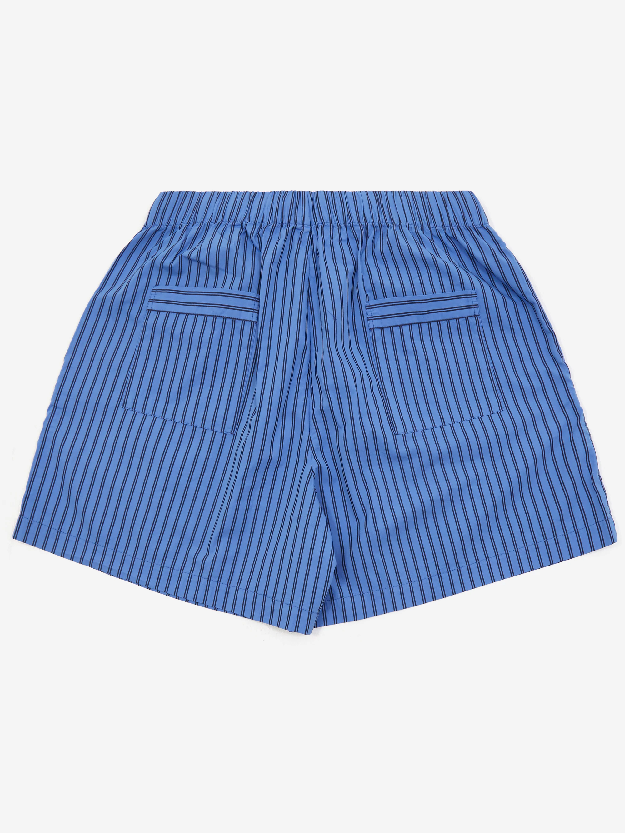 TEKLA Cotton Poplin Pyjama Shorts - Boro Stripes - Image 3
