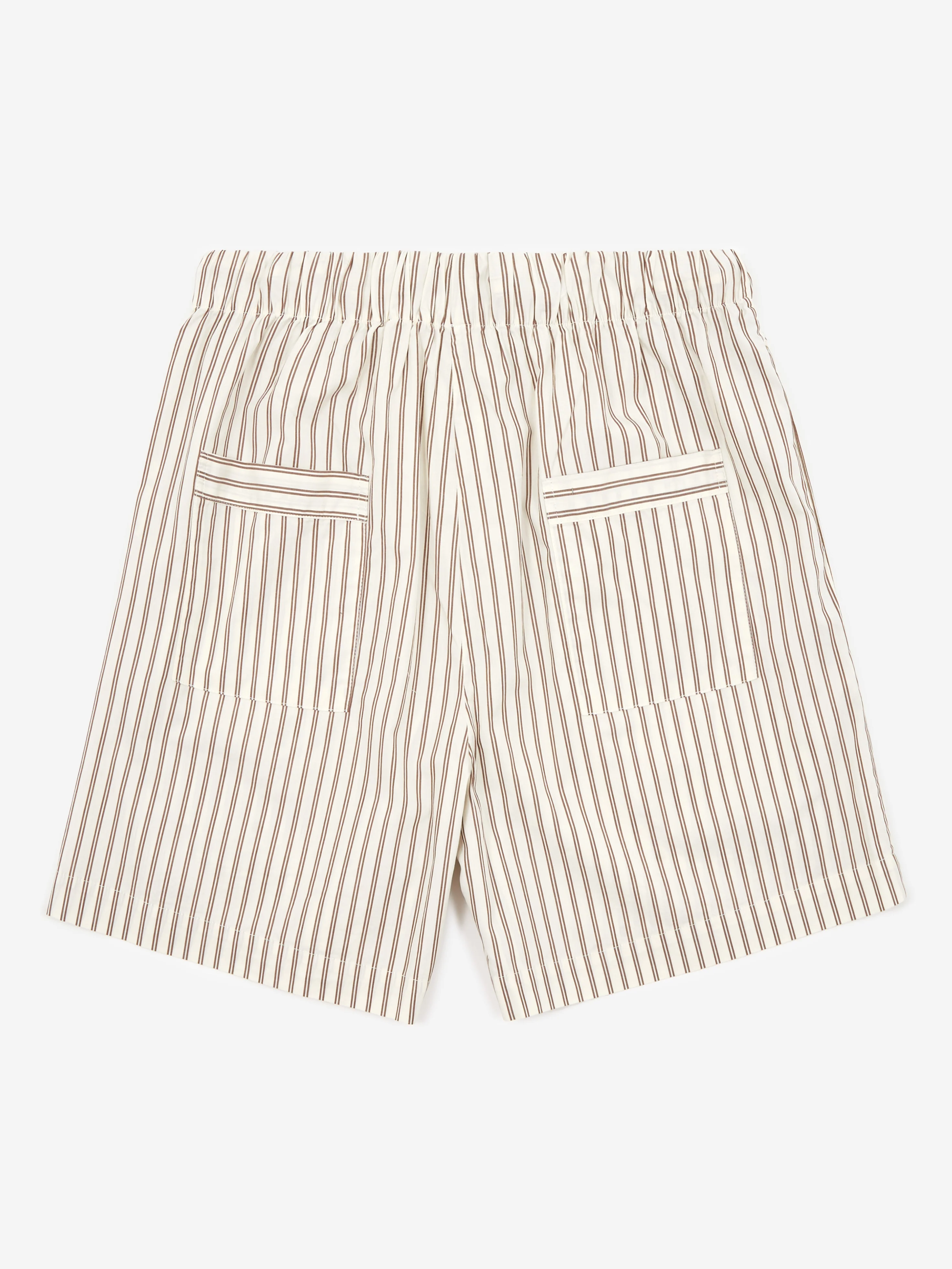 TEKLA Cotton Poplin Pyjama Shorts - Hopper Stripes - Image 4