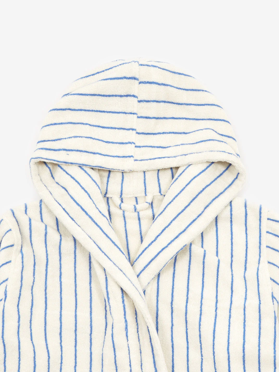 TEKLA Hooded Bath Robe - Coastal Blue Stripes - Image 2