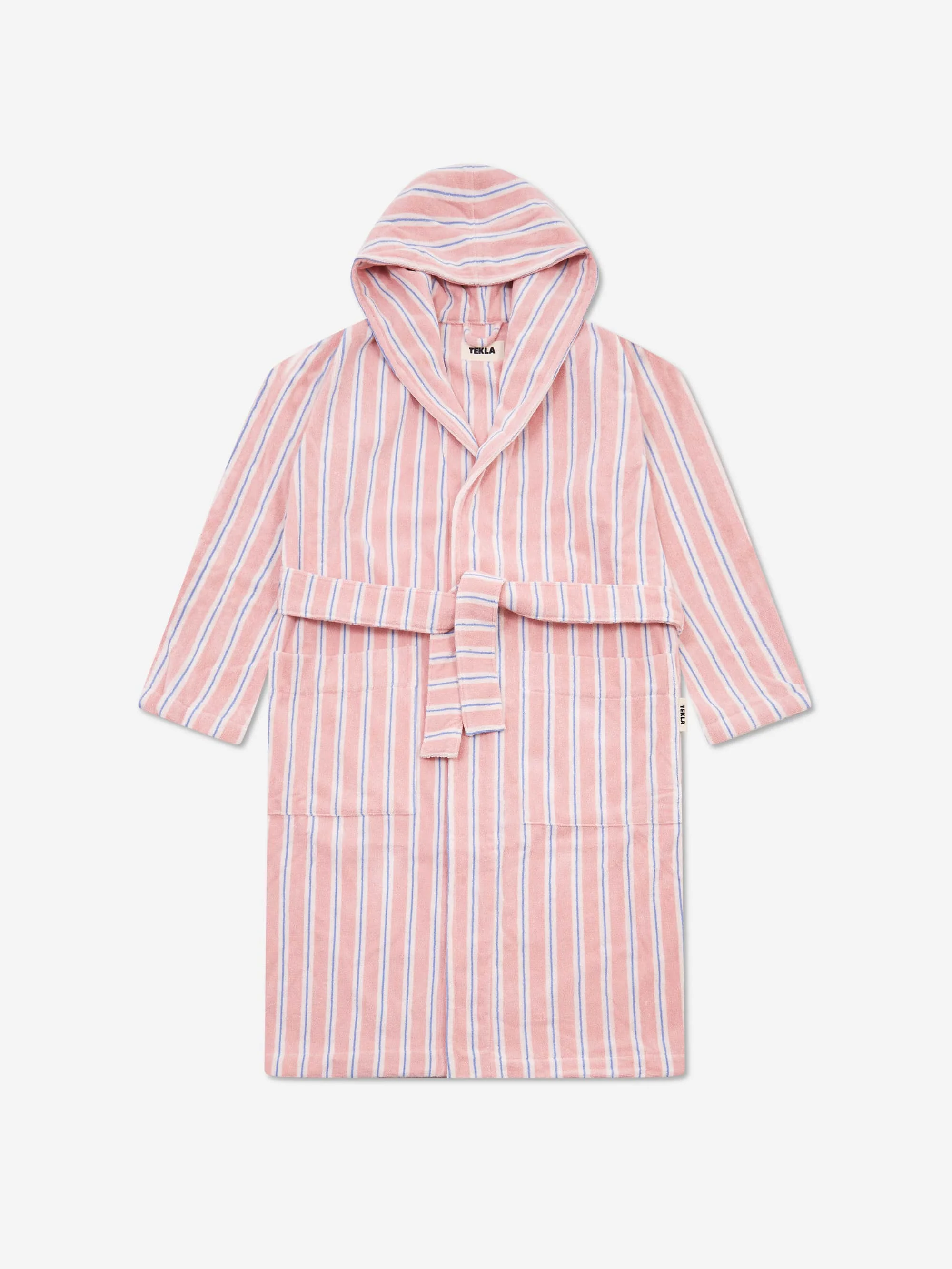 TEKLA Hooded Bathrobe - Candy Stripes