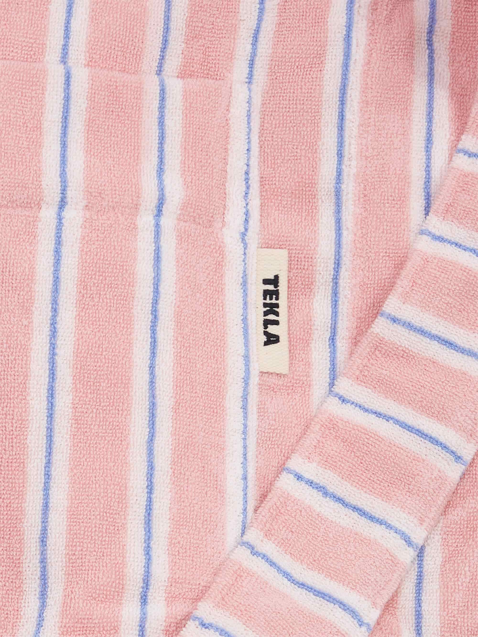 TEKLA Hooded Bathrobe - Candy Stripes - Image 4