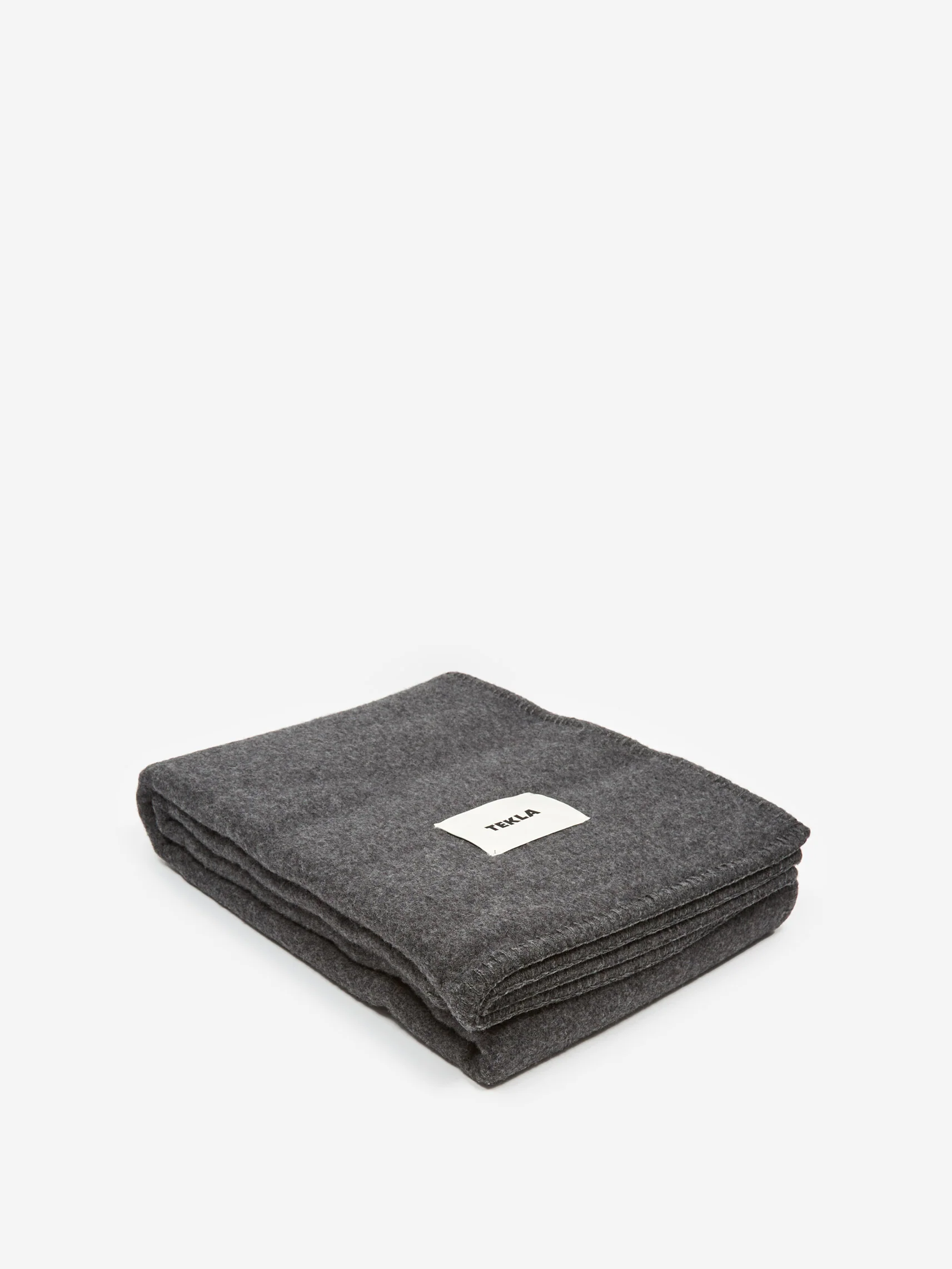 TEKLA Merino Wool Blanket - Grey Melange
