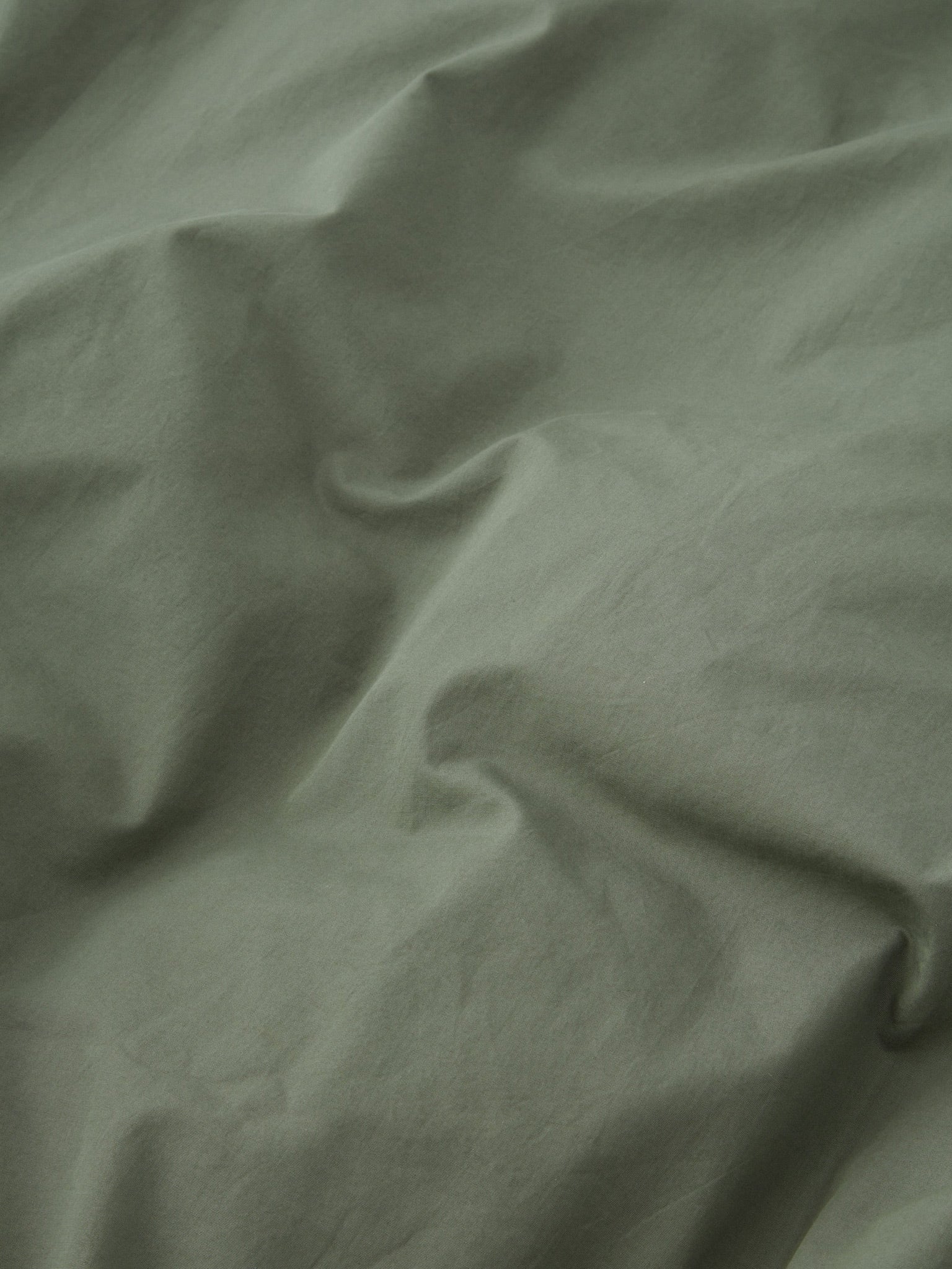 TEKLA Percale Double Duvet Cover 200cm x 200cm - Olive Green - Image 4