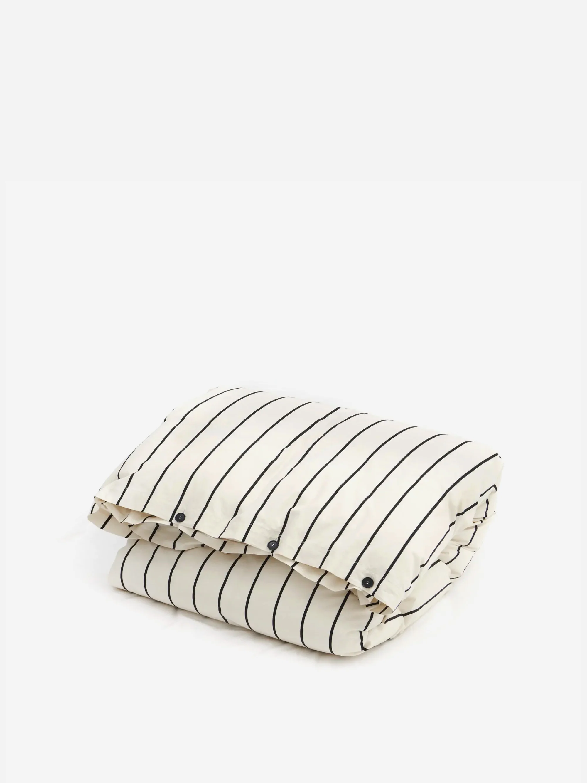 TEKLA Percale Double Duvet Cover 200cm x 200cm - Shadow Stripes