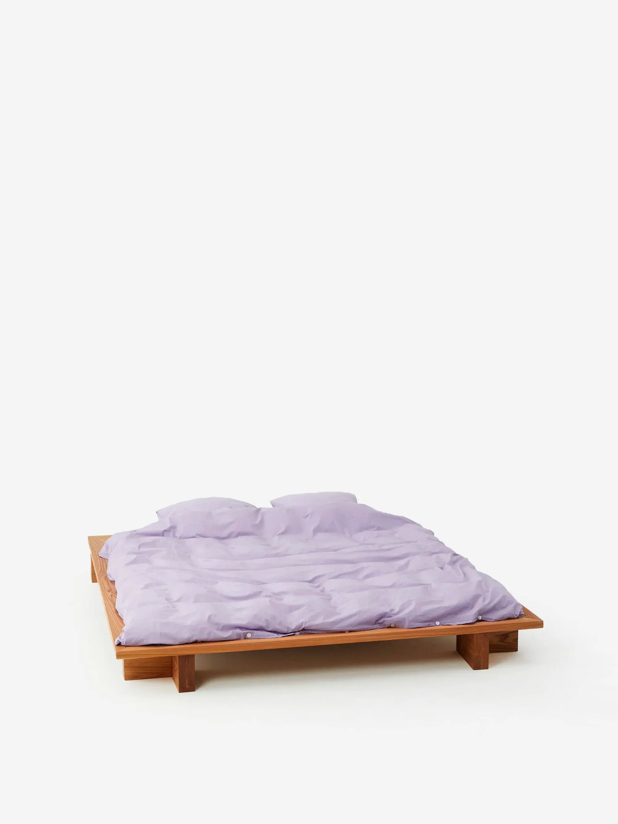 TEKLA Percale King Duvet Cover 220cm x 220cm - Lavender - Image 4