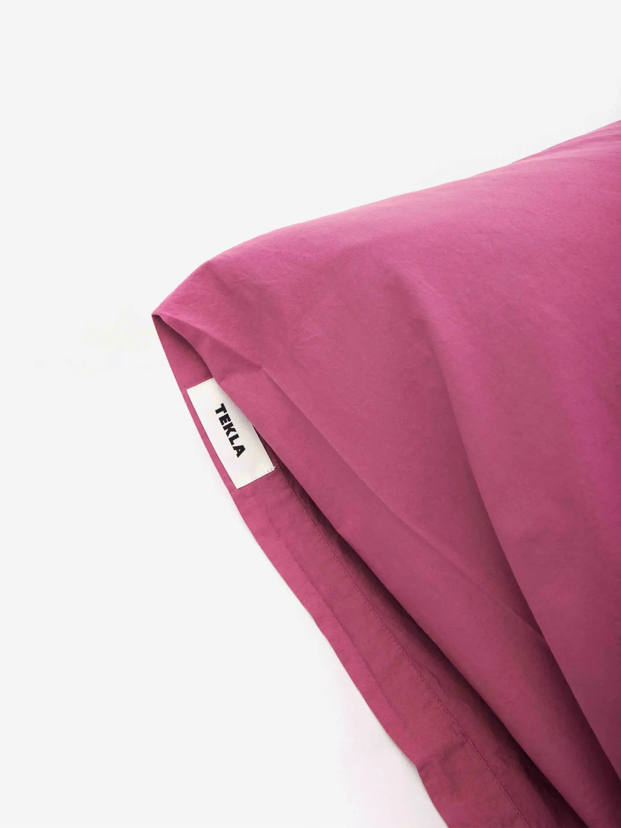 TEKLA Percale Pillow Case 50cm x 75cm - Lingonberry - Image 3