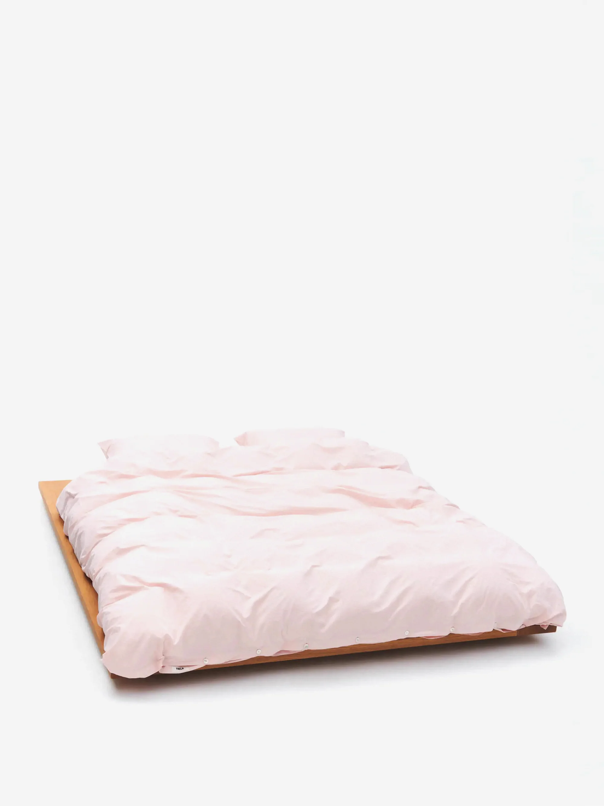 TEKLA Percale Pillow Case 50cm x 75cm - Petal Pink - Image 2