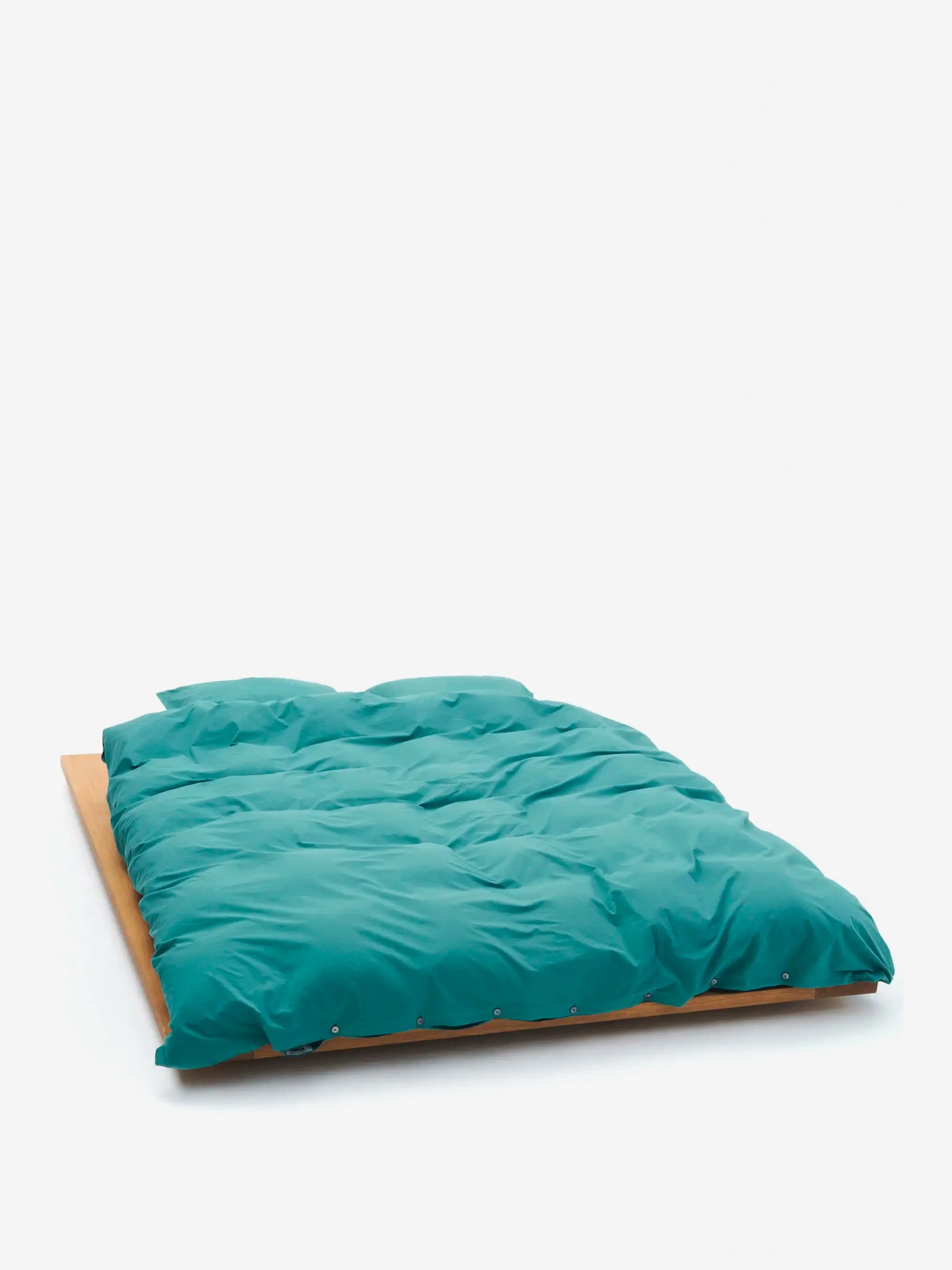 TEKLA Percale Pillow Case 50cm x 75cm - Vintage Green - Image 2
